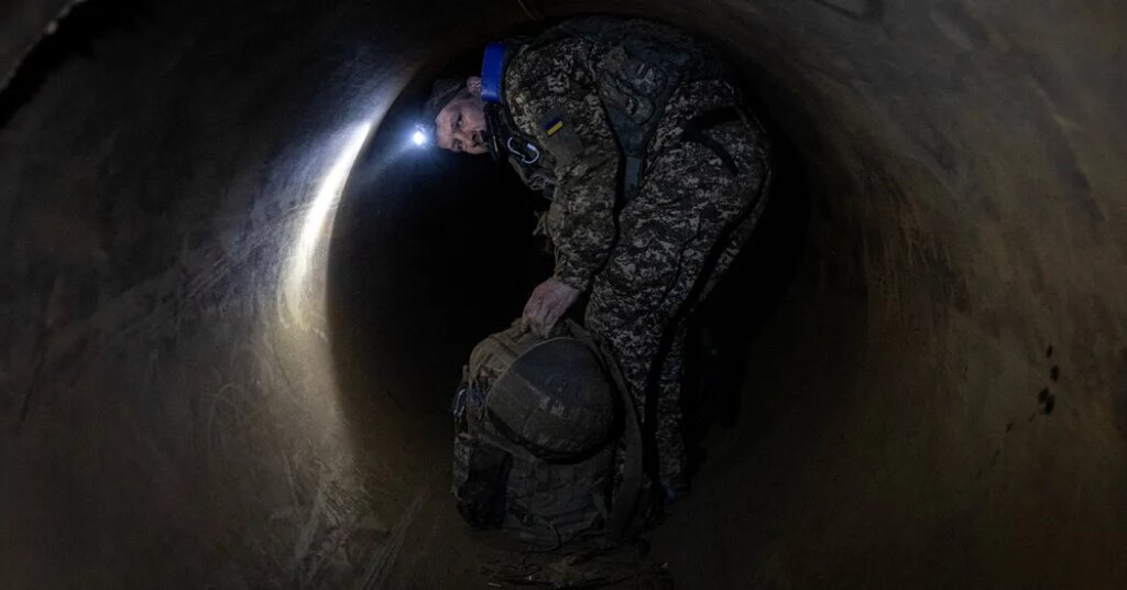 Ukrainians Are Fighting Russians Inside Underground Gas Pipes. I Went in One.
