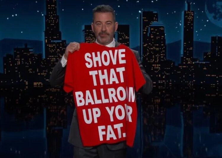 Jimmy Kimmel Turns Trump Heckler’s Taunt Into a T-Shirt