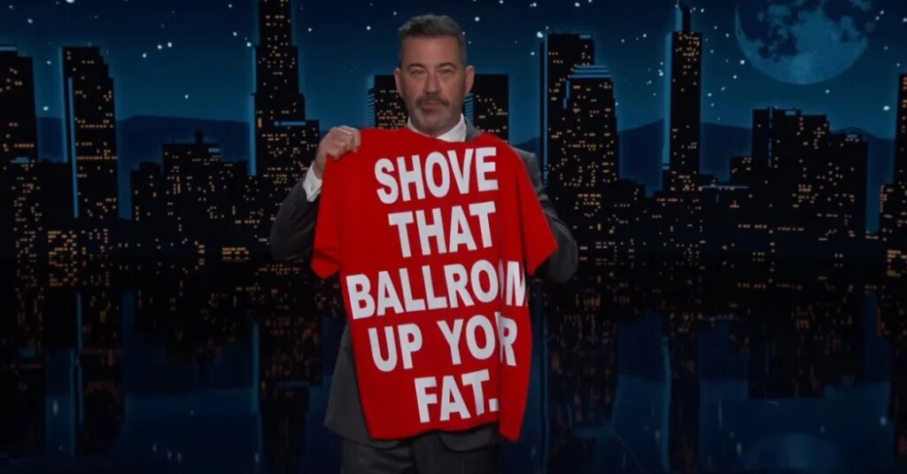 Jimmy Kimmel Turns Trump Heckler’s Taunt Into a T-Shirt