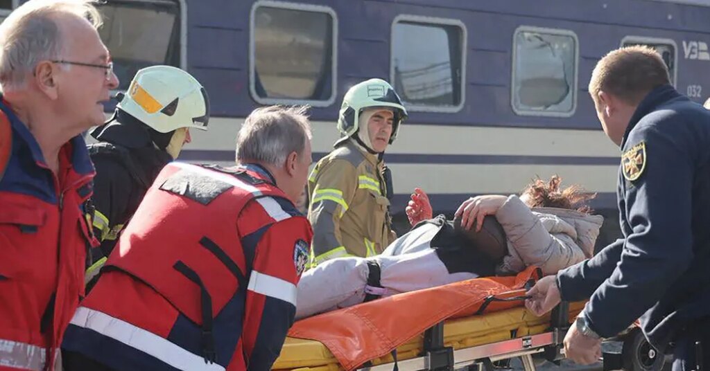 Russian Strike on Ukrainian Train Station Kills 13