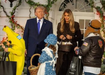 Melania Trump’s Halloween Coat Was Its Own Kind of Costume