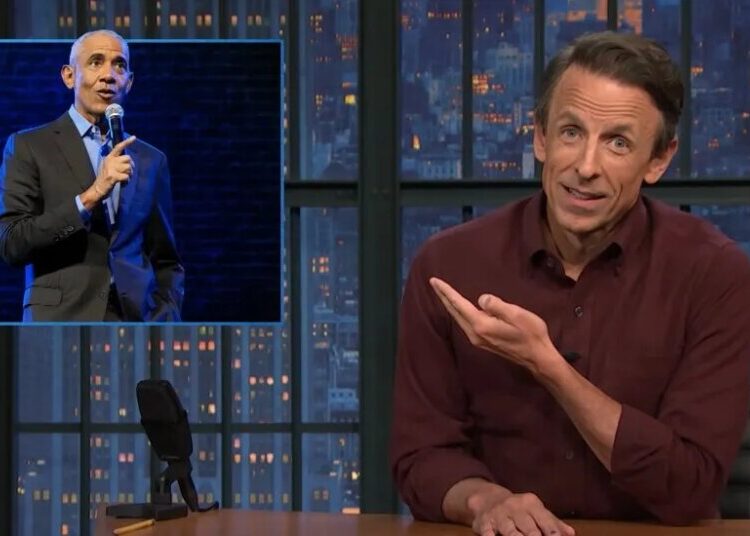 Seth Meyers Toasts ‘Stand-Up Obama’ for Riling Republicans