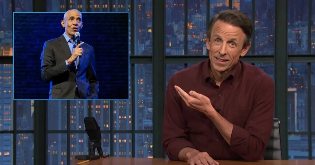 Seth Meyers Toasts ‘Stand-Up Obama’ for Riling Republicans