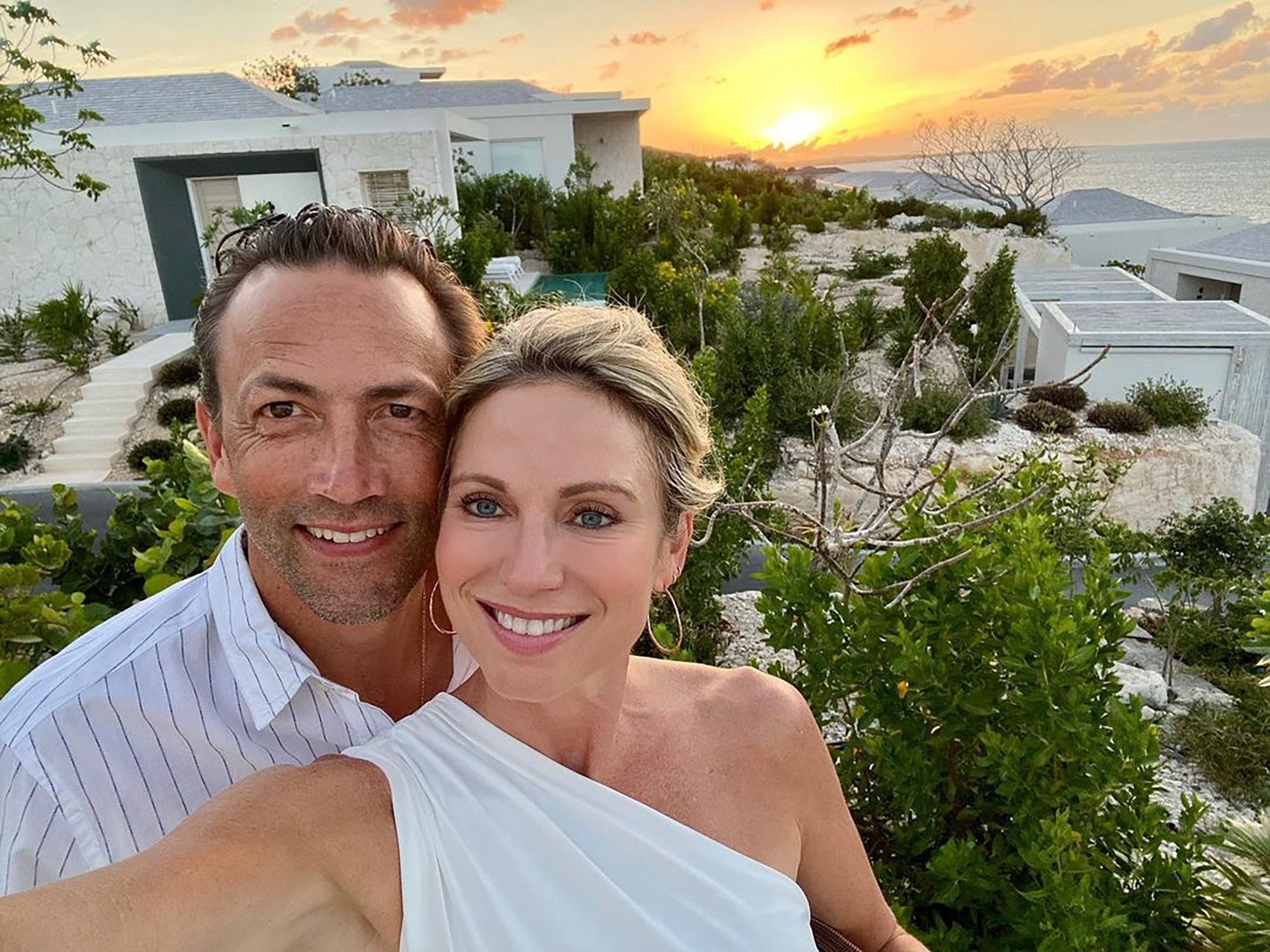 Andrew Shue and Amy Robach