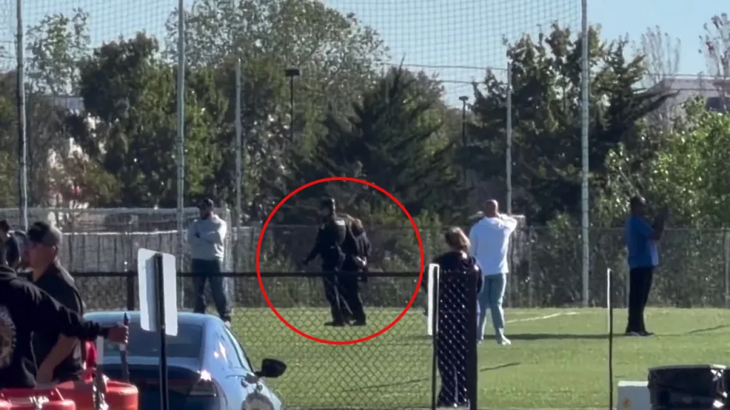 Police detain the driver responsible for striking multiple people at the Stryker Sports Complex.