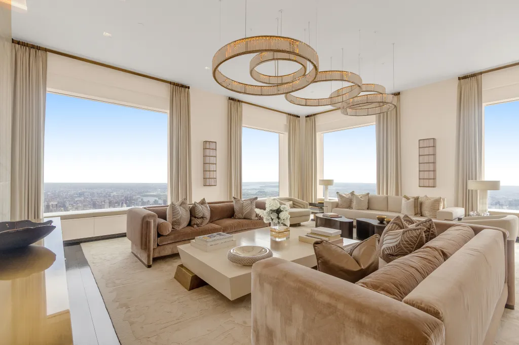 The 8,100-square-foot home occupies the 88th floor and is also for sale at $88.5 million.