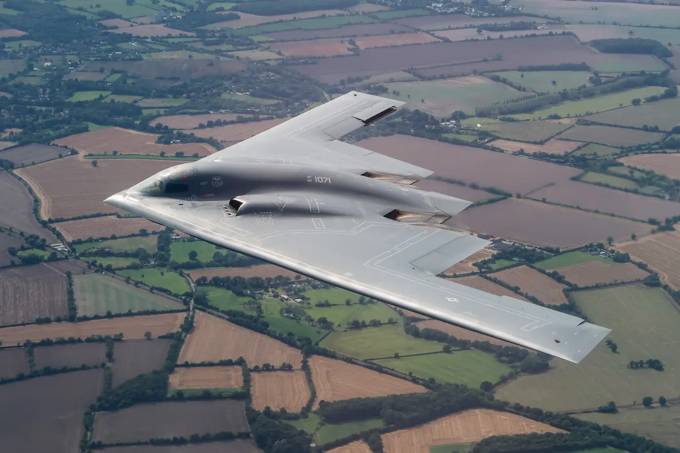 Air Force B-2 Spirit stealth bomber England UK Gloucestershire Dover