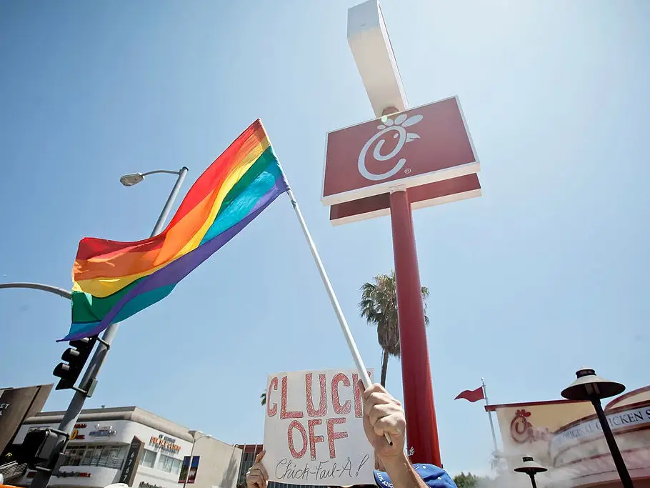chick fil a pride flag