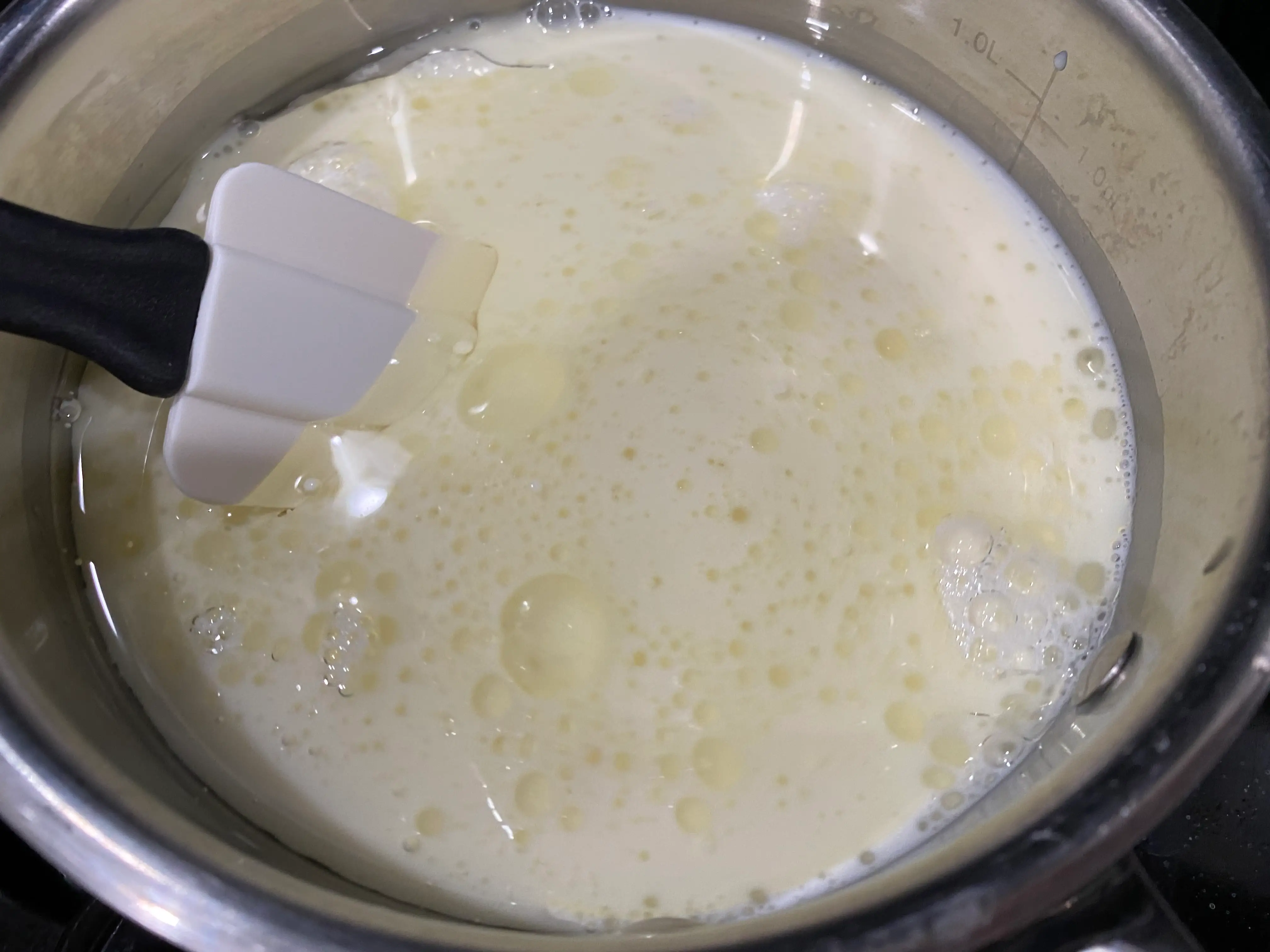 Ree Drummond 1 making dough on stove