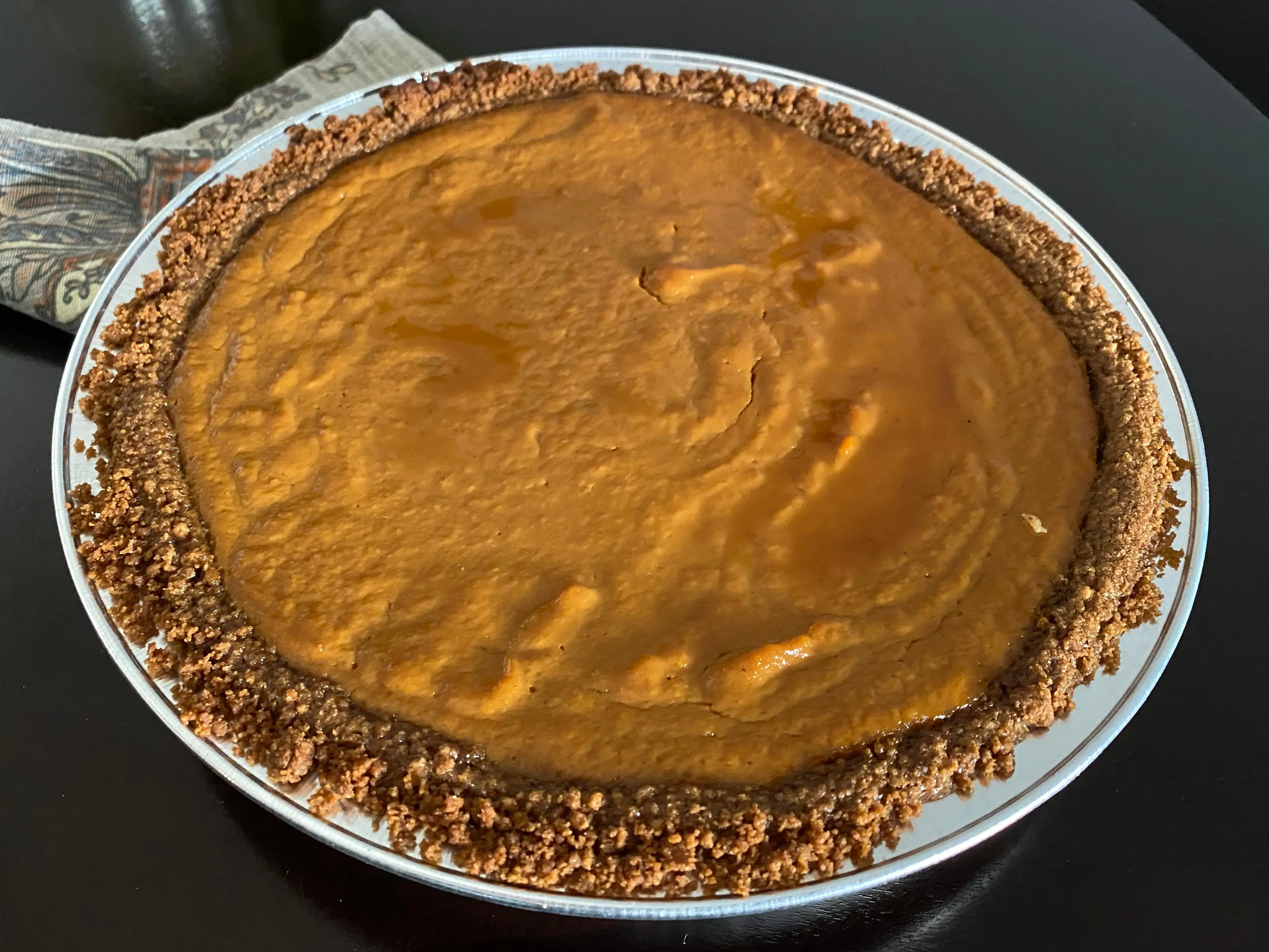 pumpkin pie made with Alton Brown  recipe