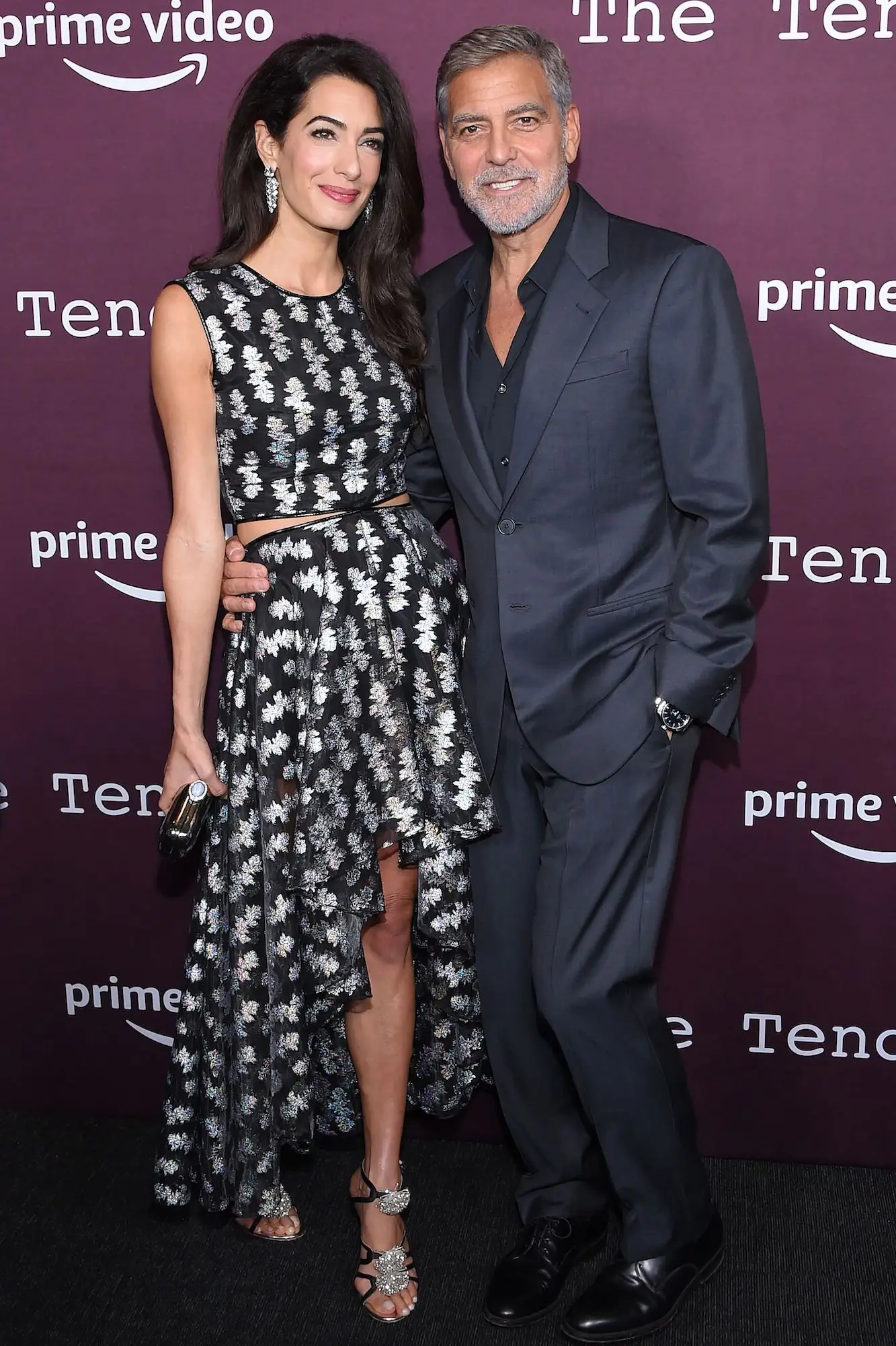 Amal Clooney and George Clooney at