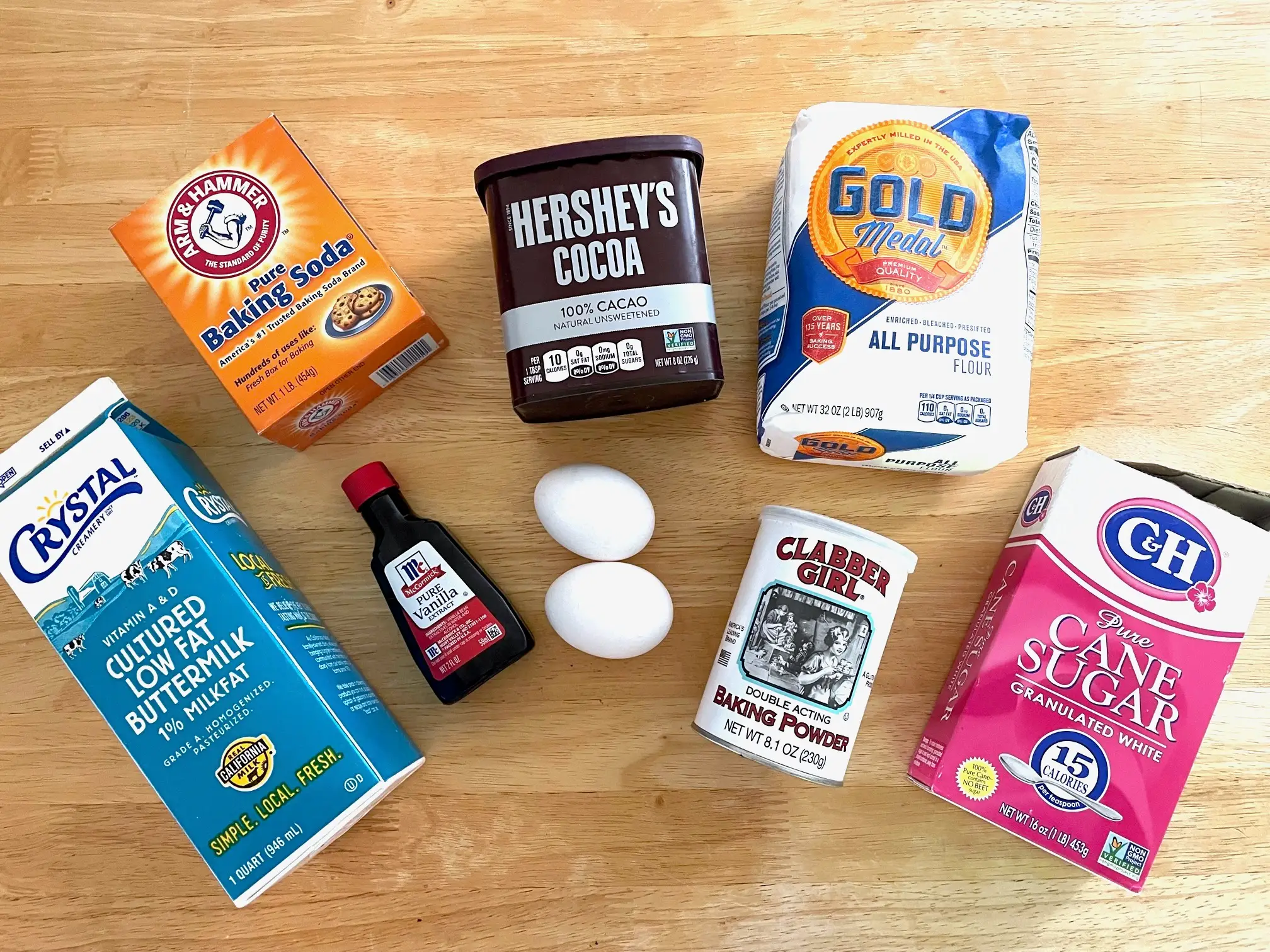 Ingredients for Ina Garten's Beatty's Chocolate Cake