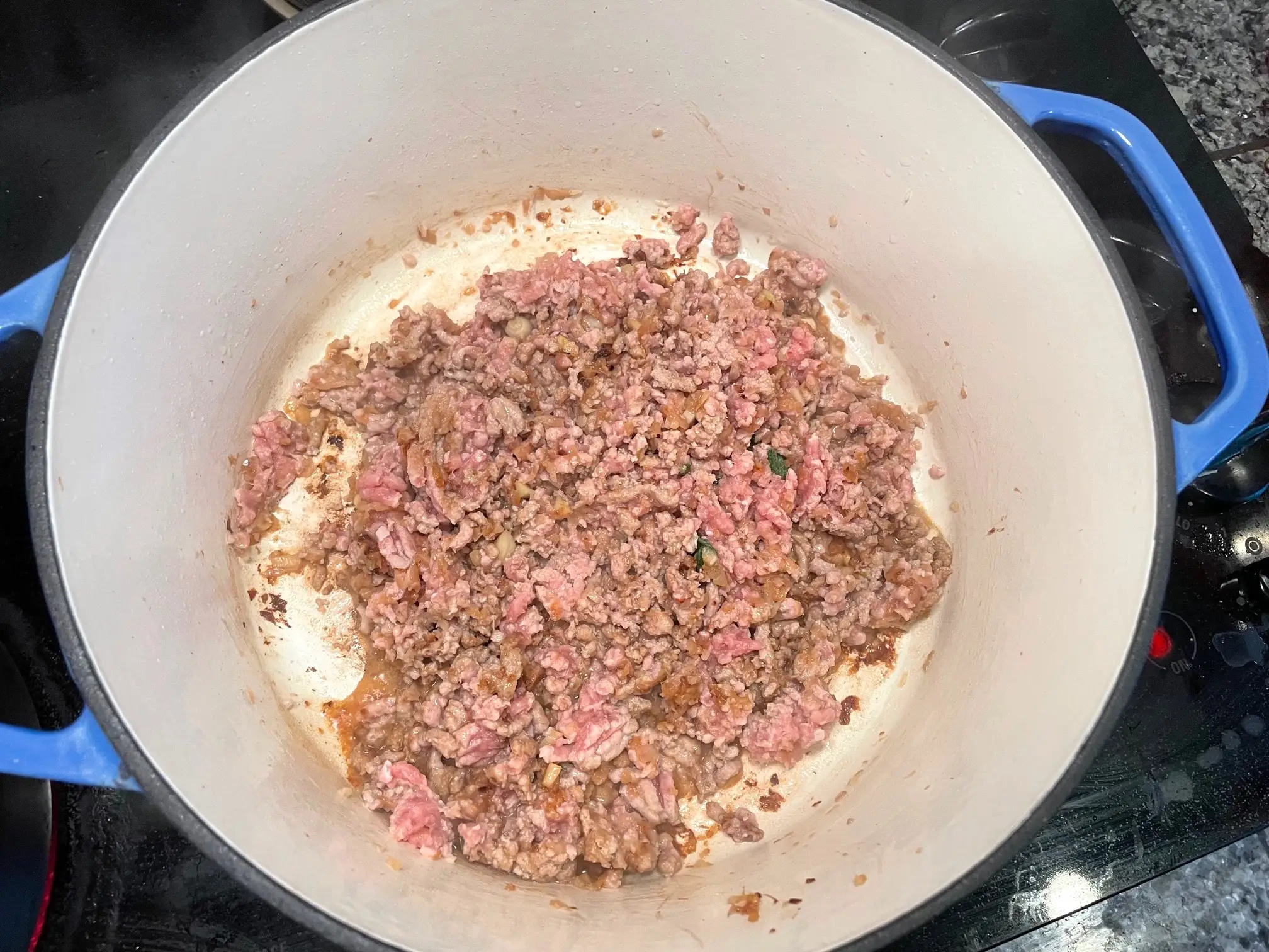Browning turkey for Gordon Ramsay's 10-minute pasta