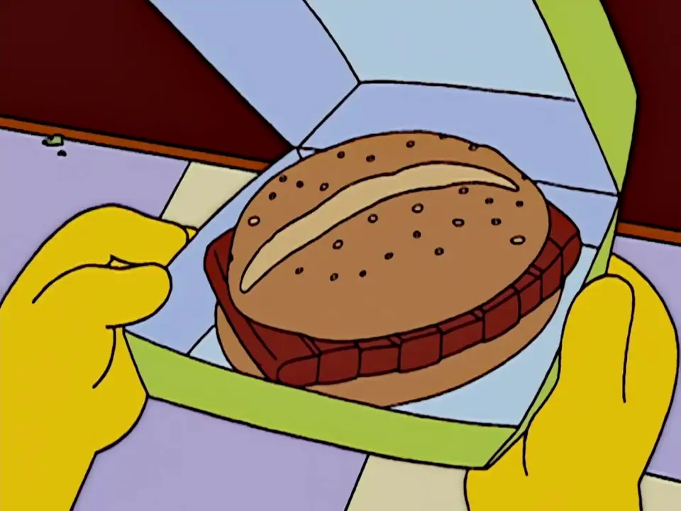 Simpsons Ribwich McRib