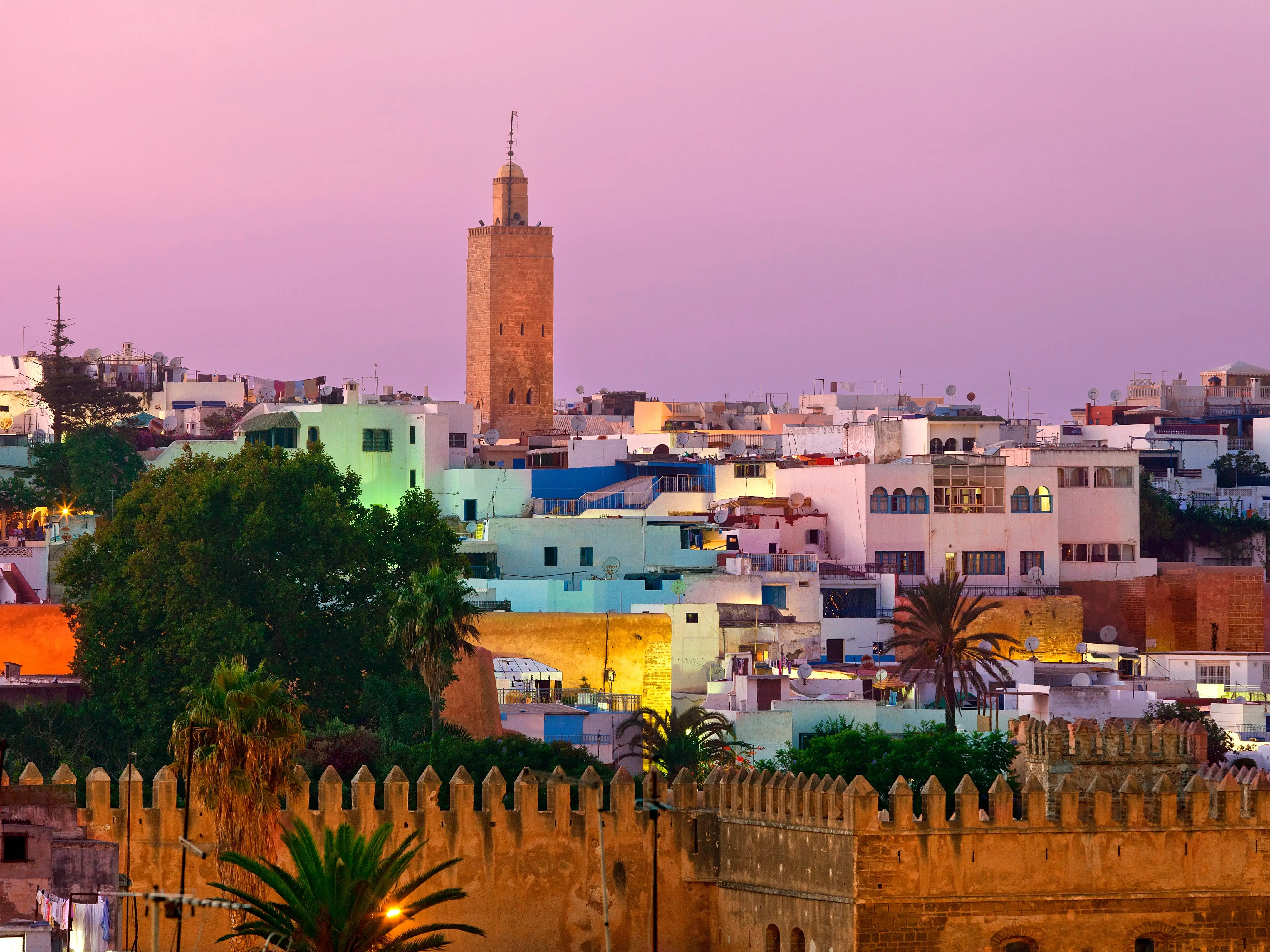 An aerial view of the city of Rabat, Morocco