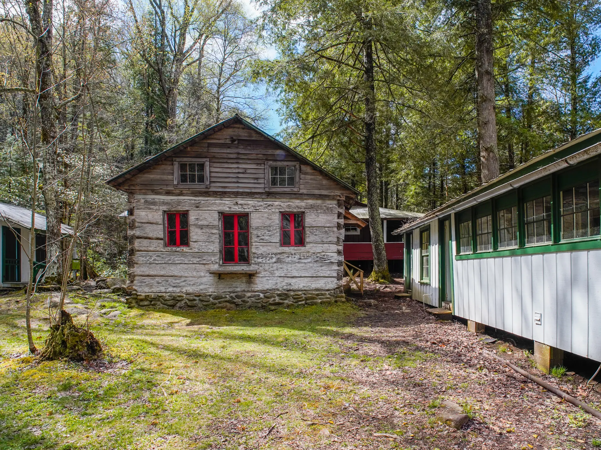Two cabins in the woods