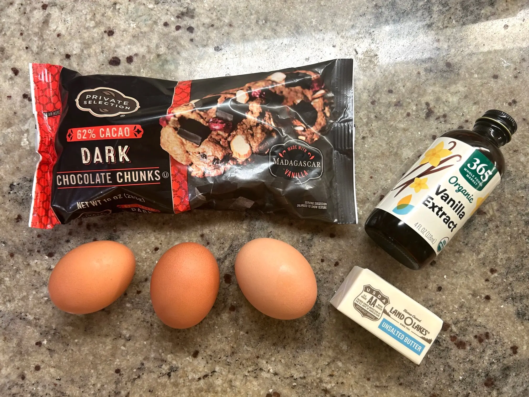 Ingredients for Gordon Ramsay's Brownies