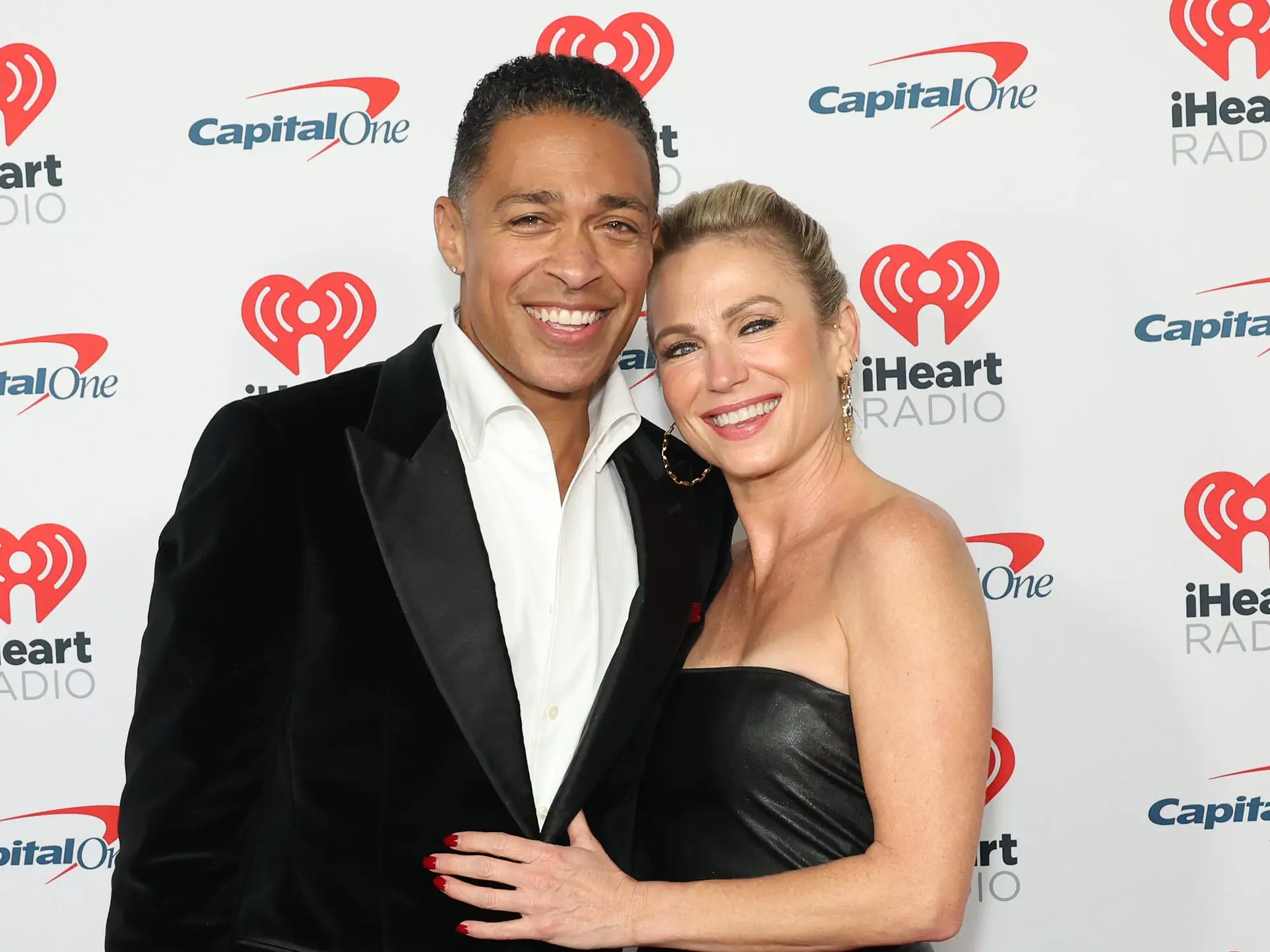 TJ Holmes and Amy Robach at Jingle Ball 2023