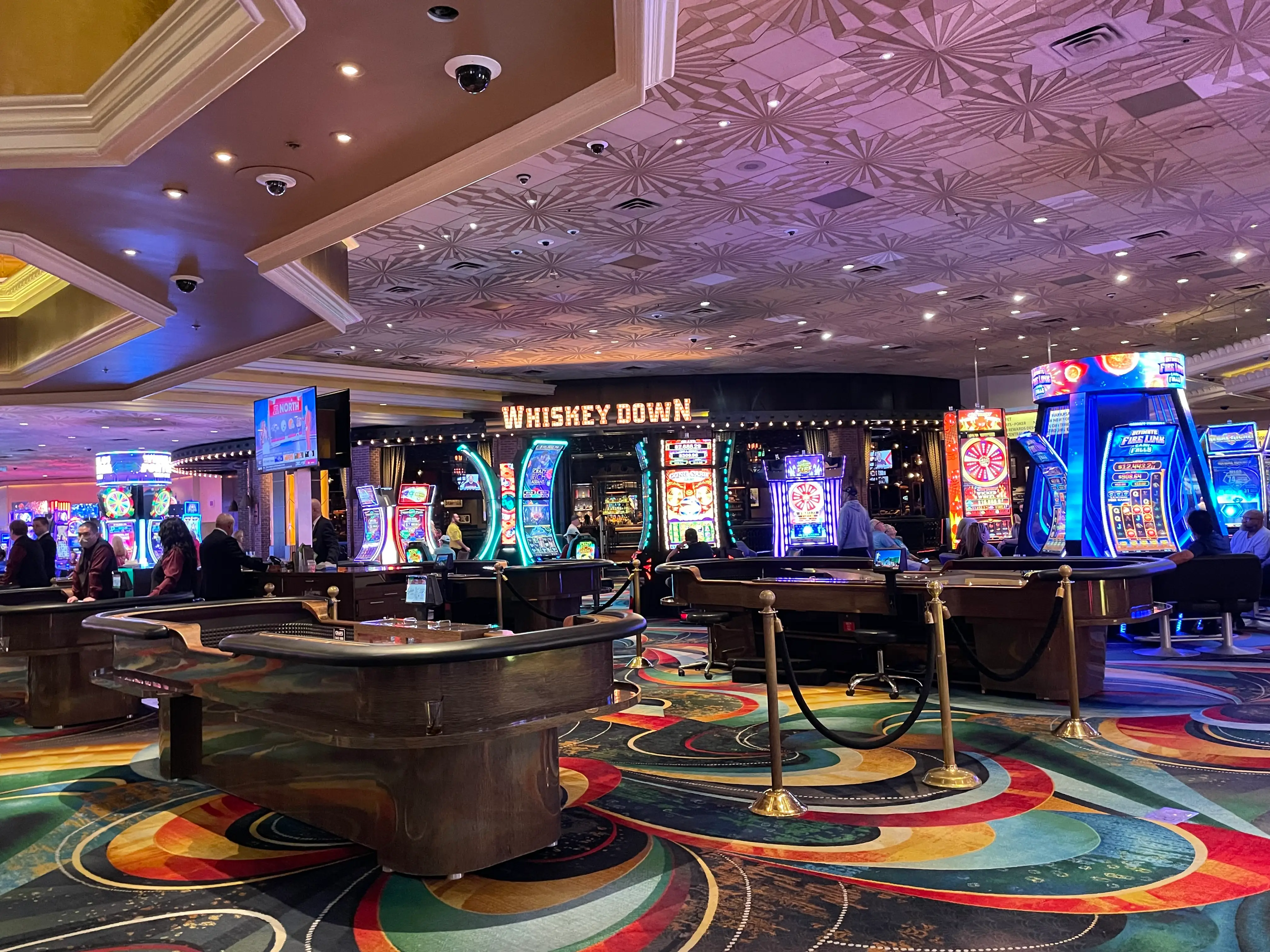 slot machines in a casino in las vegas
