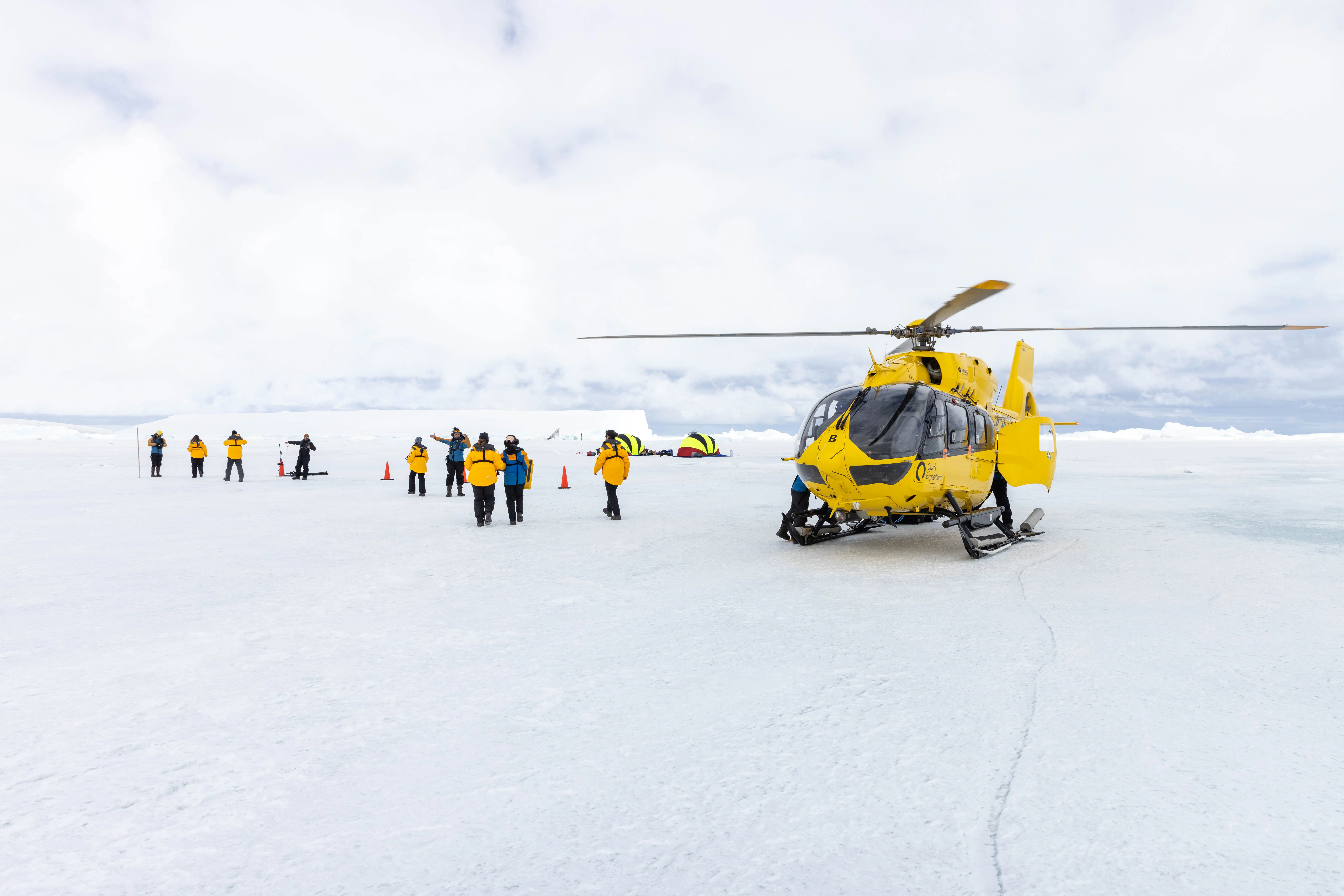 Guests landed on Antarctica.