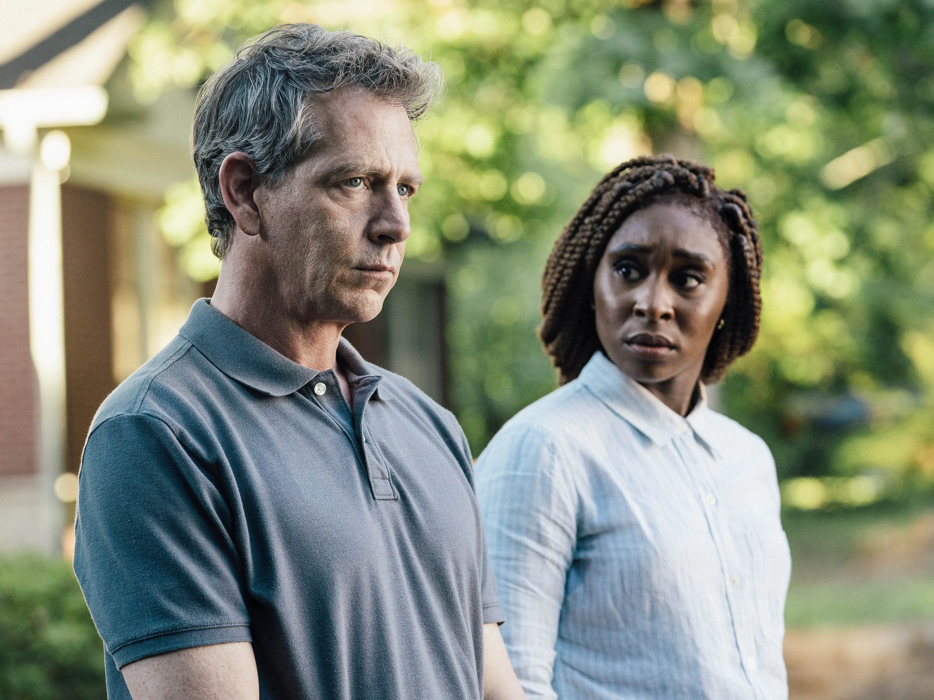 ben mendelsohn and cynthia erivo in the outsider