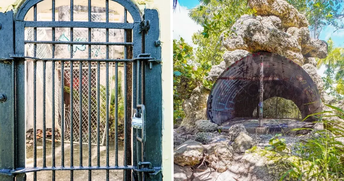 I explored the ruins of an abandoned zoo on the coast of Florida. It was overrun by nature, but eerie cages remained.