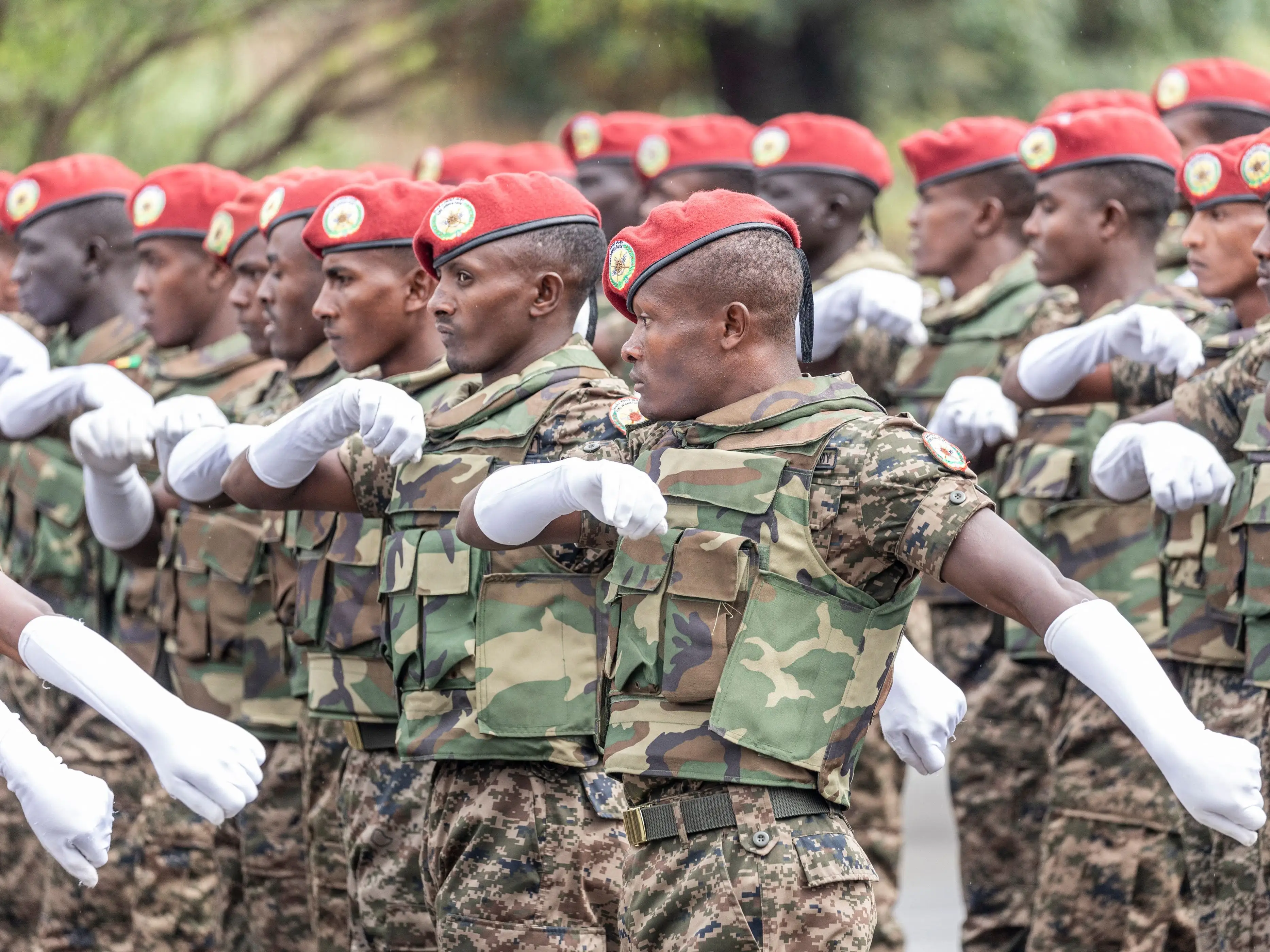 Members of the Ethiopian National Defense Force