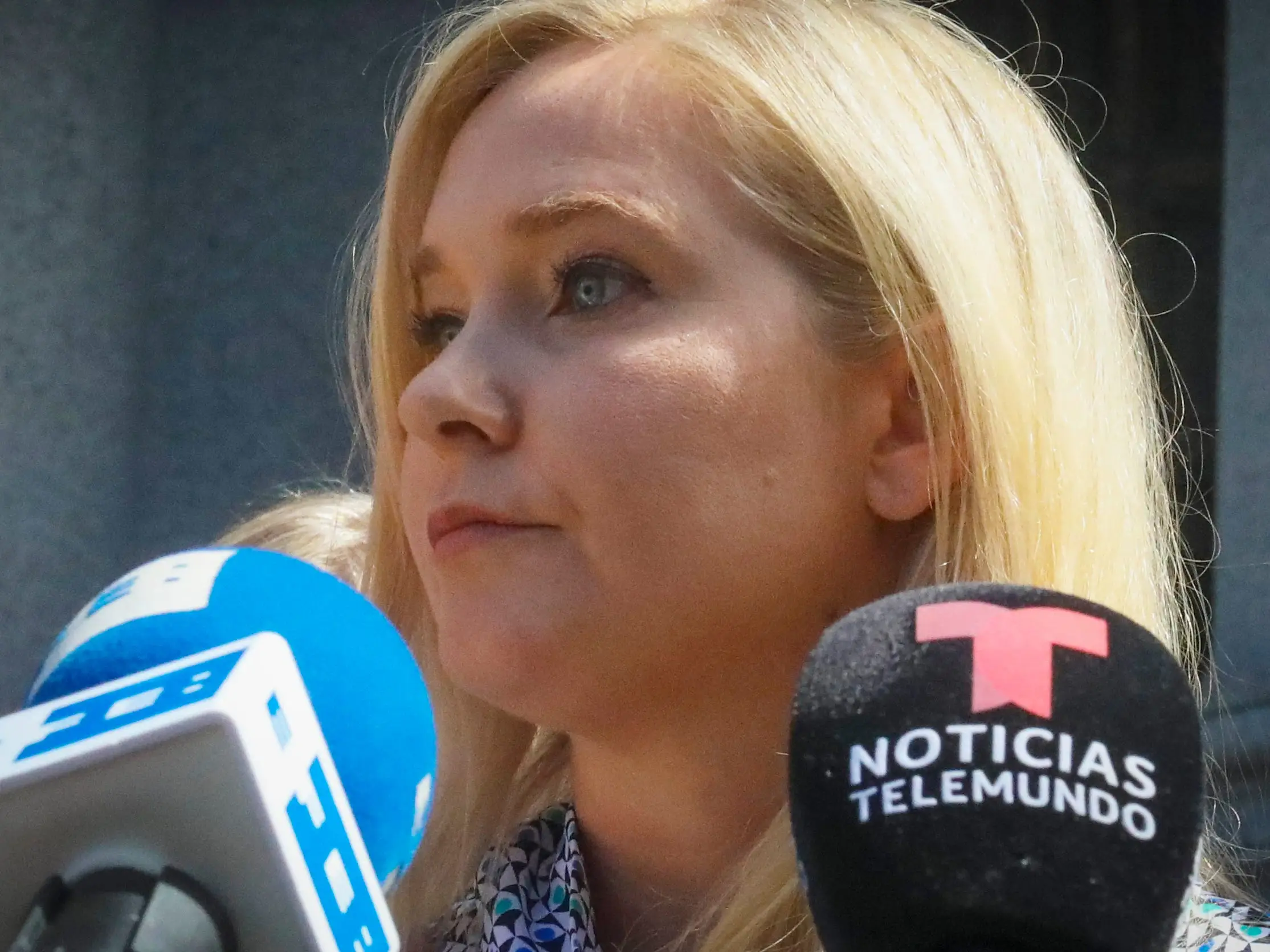Virginia Roberts Giuffre at a press conference in 2019.