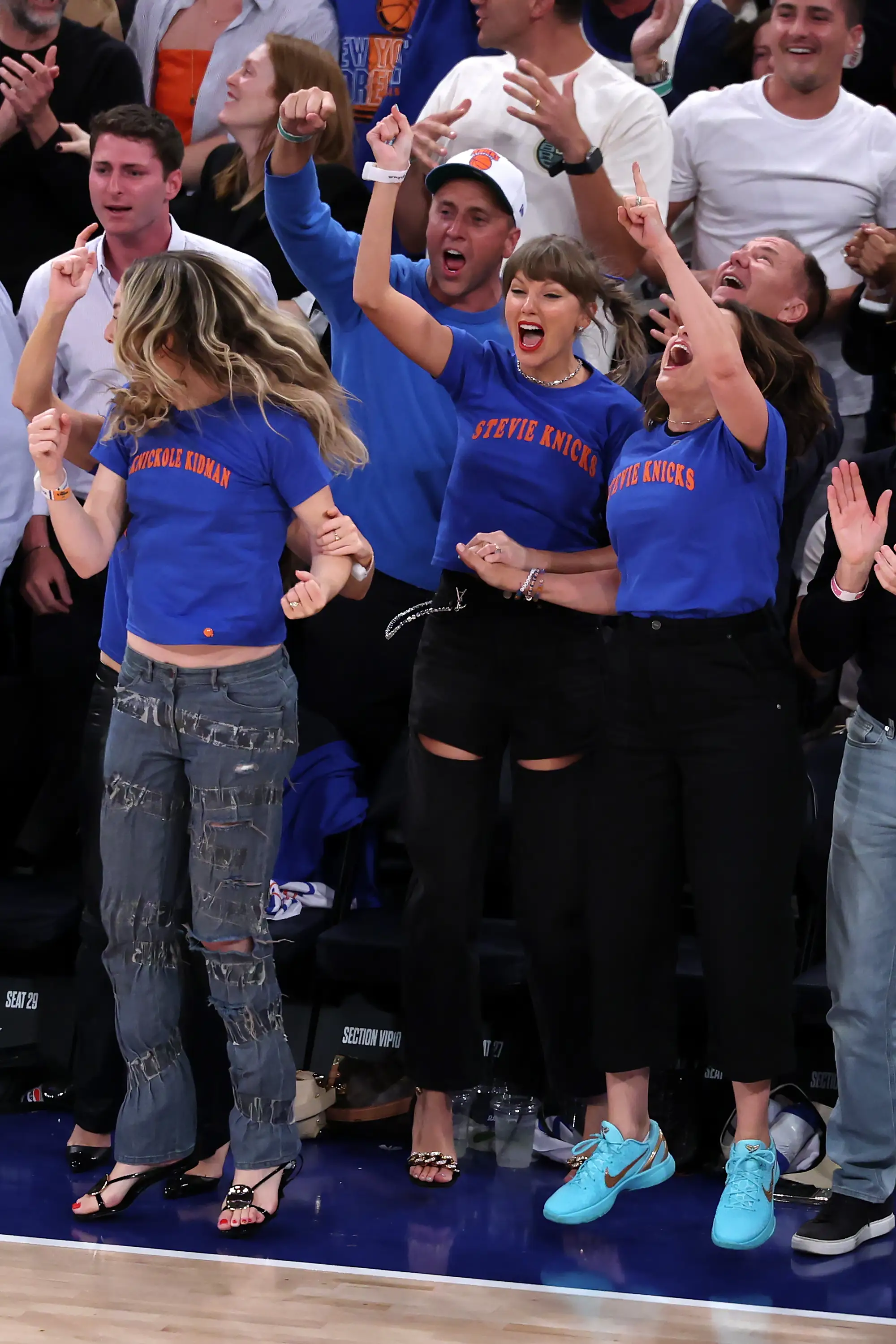 Taylor Swift at Madison Square Garden for the NBA Finals.