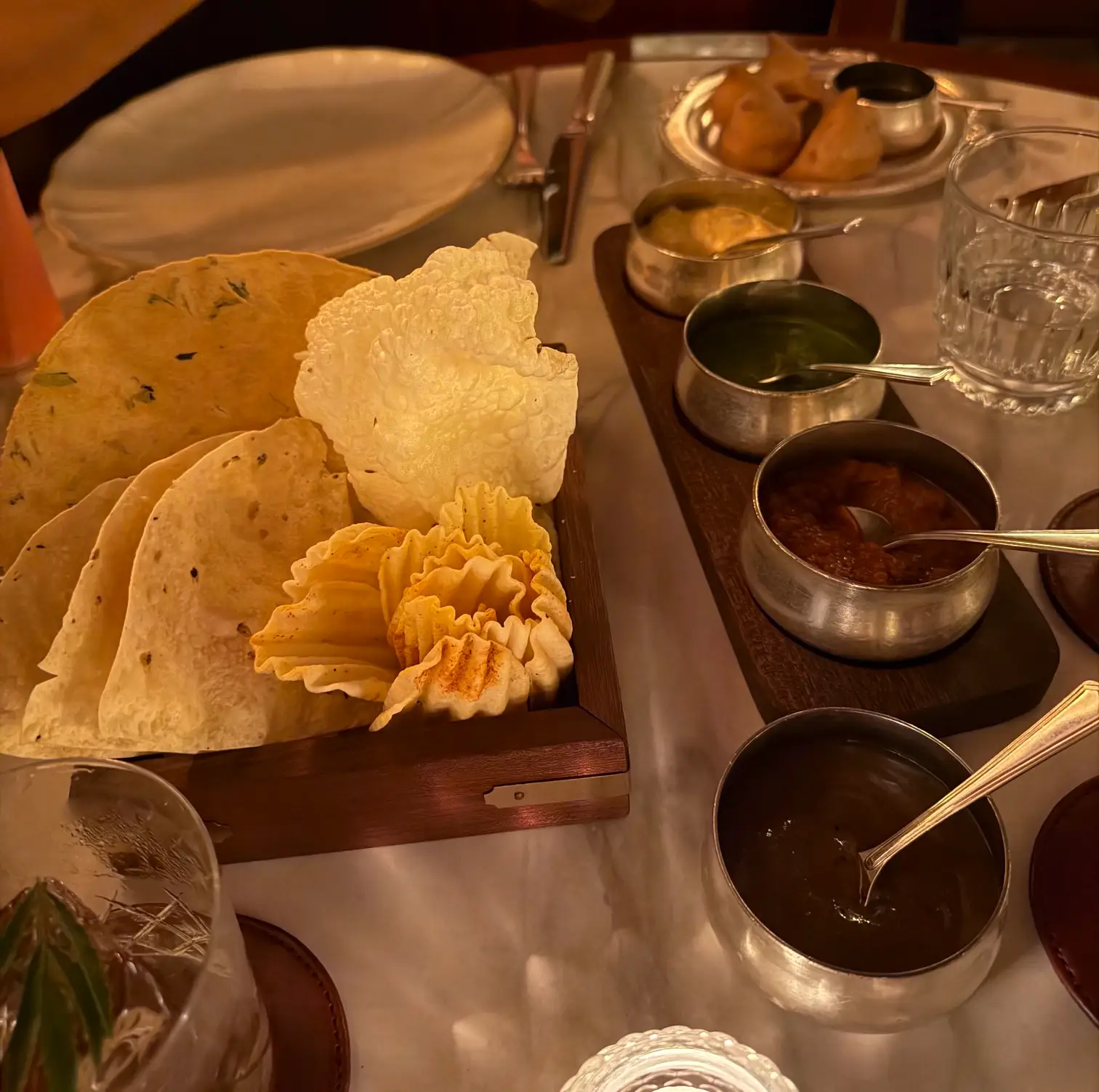Gymkhana Pappadum Selection, Club Chutneys