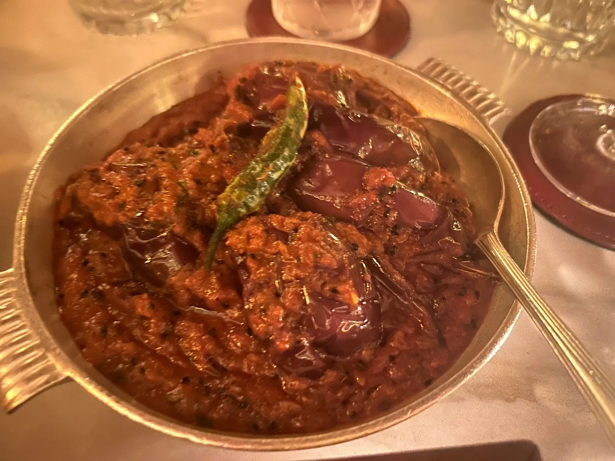 Gymkhana London Khatta Meetha Baingan