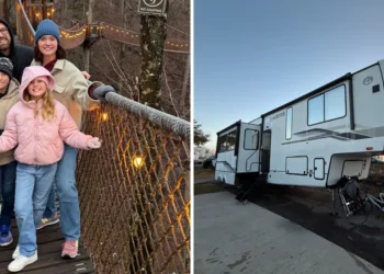 A family of 4 lives in an RV full time. It’s helping them pay off debt while traveling.