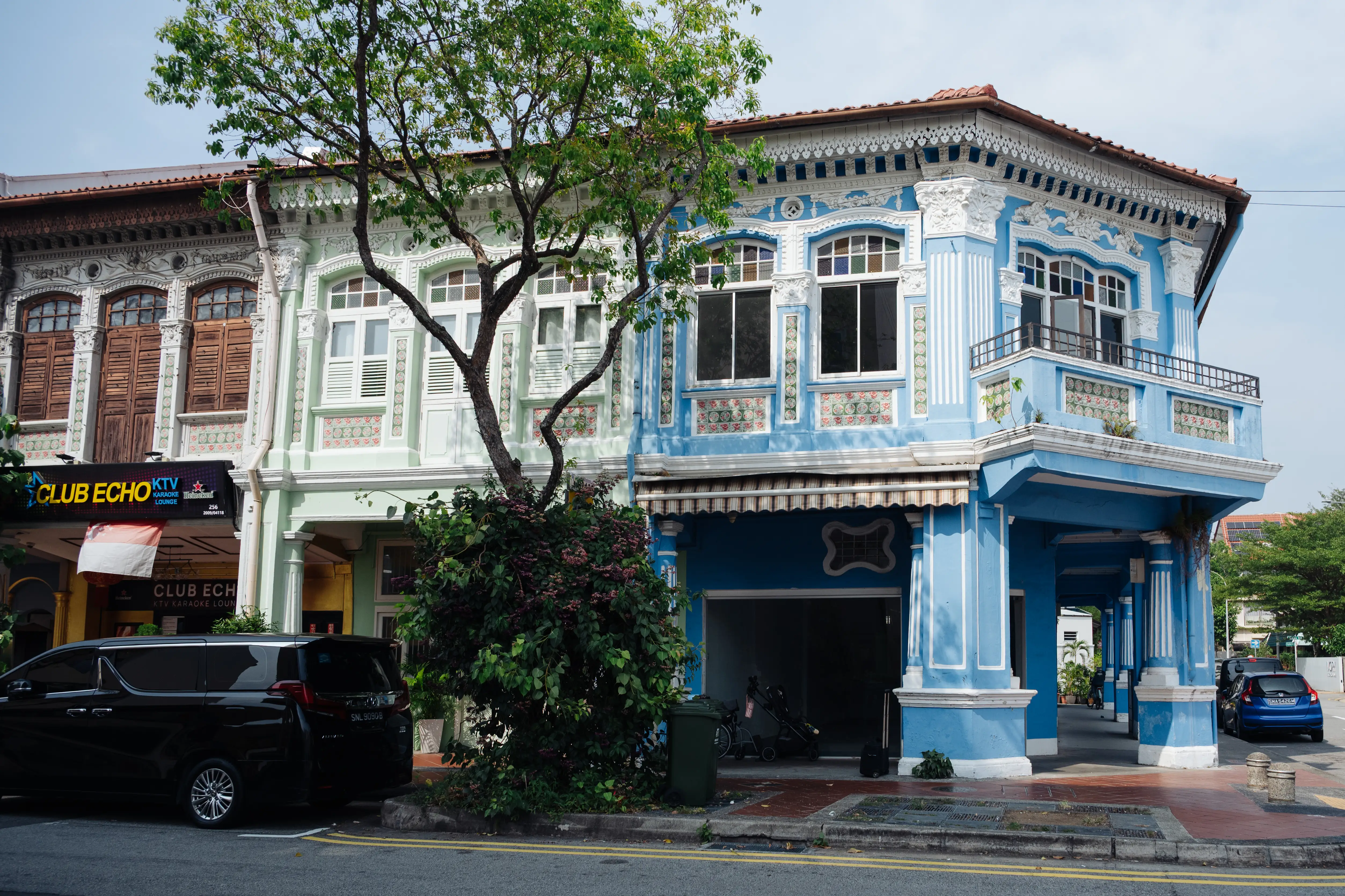 The exterior of a shophouse in Joo Chiat, Singapore.