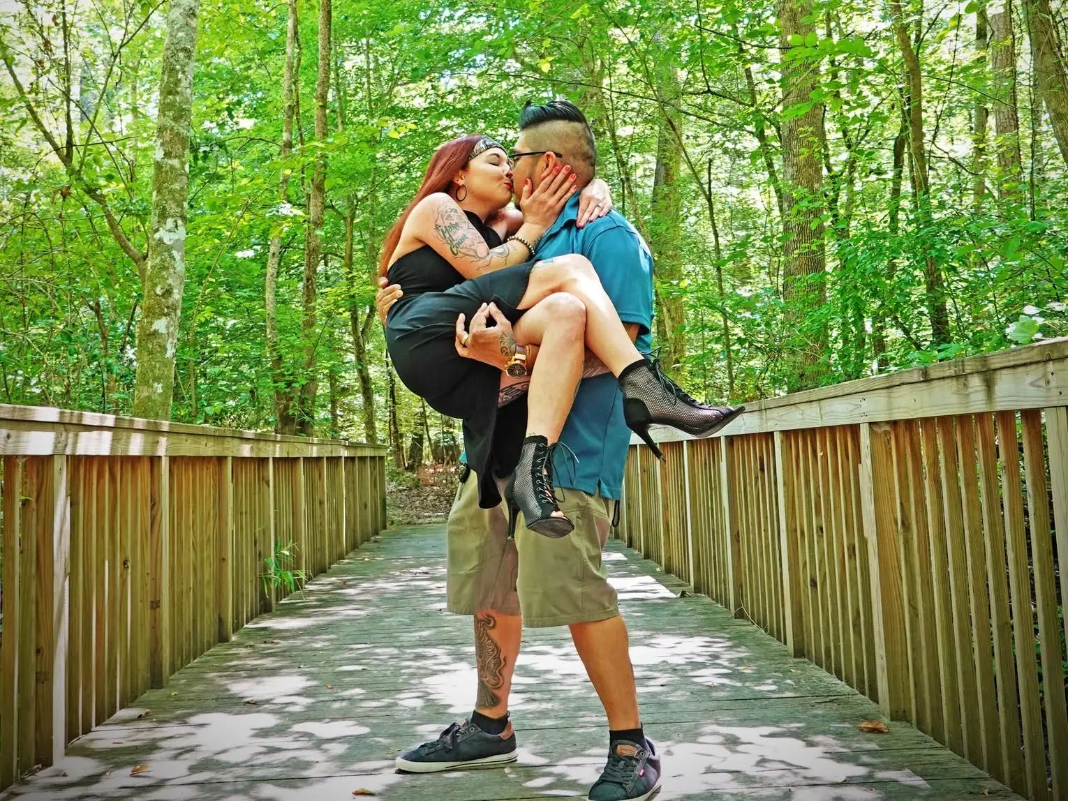 Couple kissing