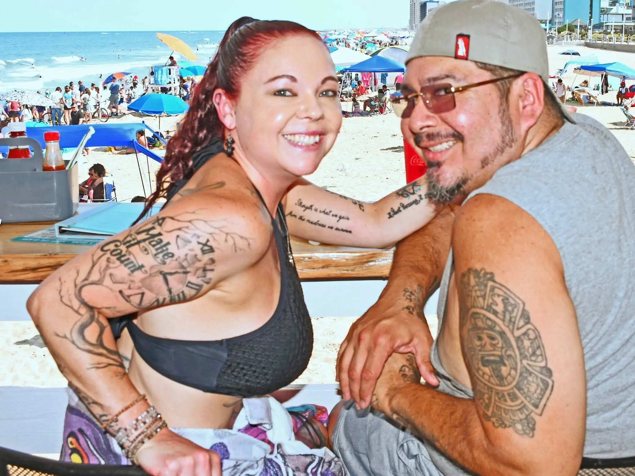 Couple a the beach