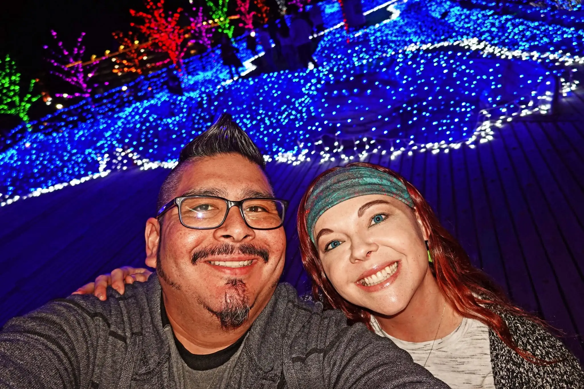 Couple taking selfie