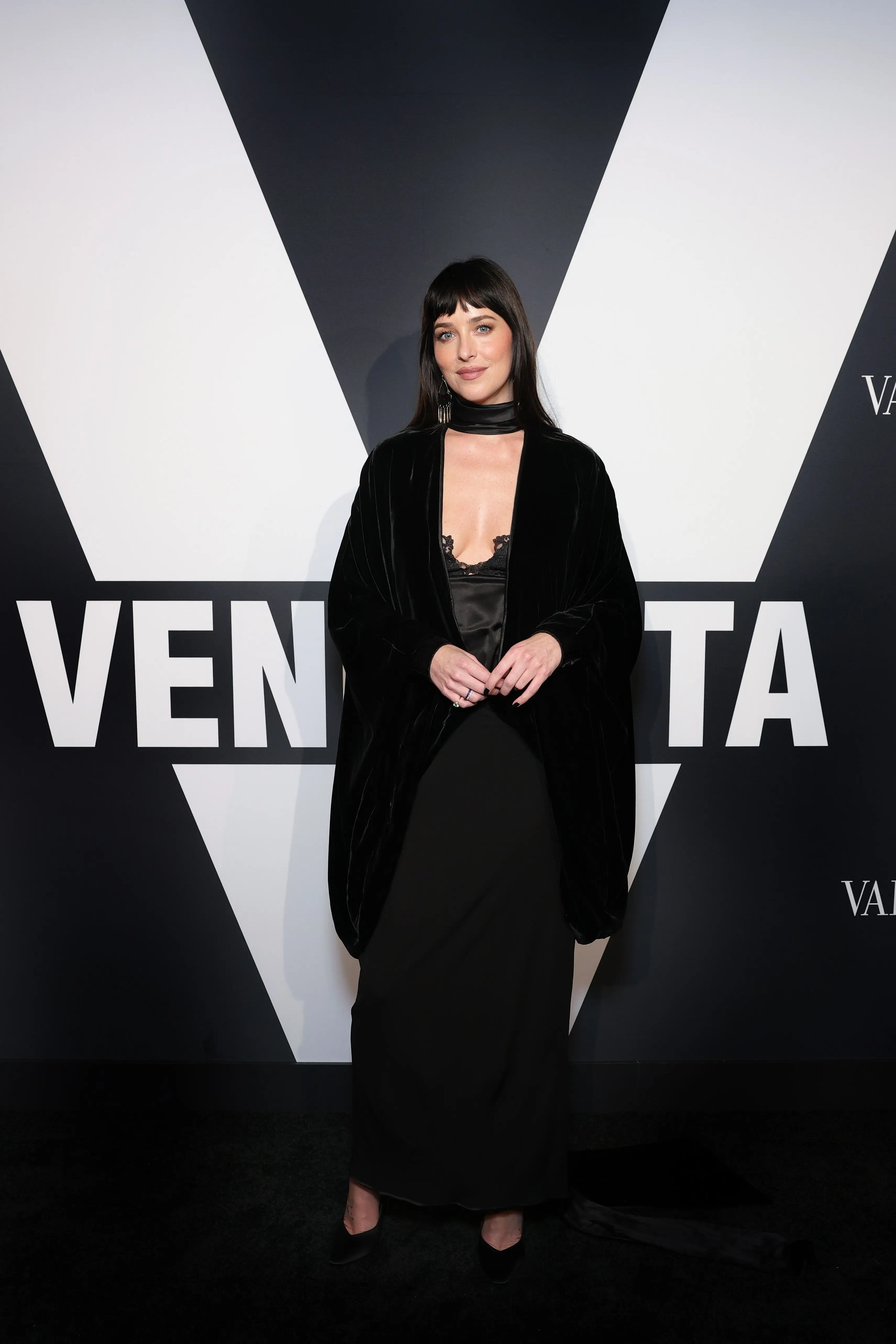 Dakota Johnson at a Valentino event in Burbank, California.