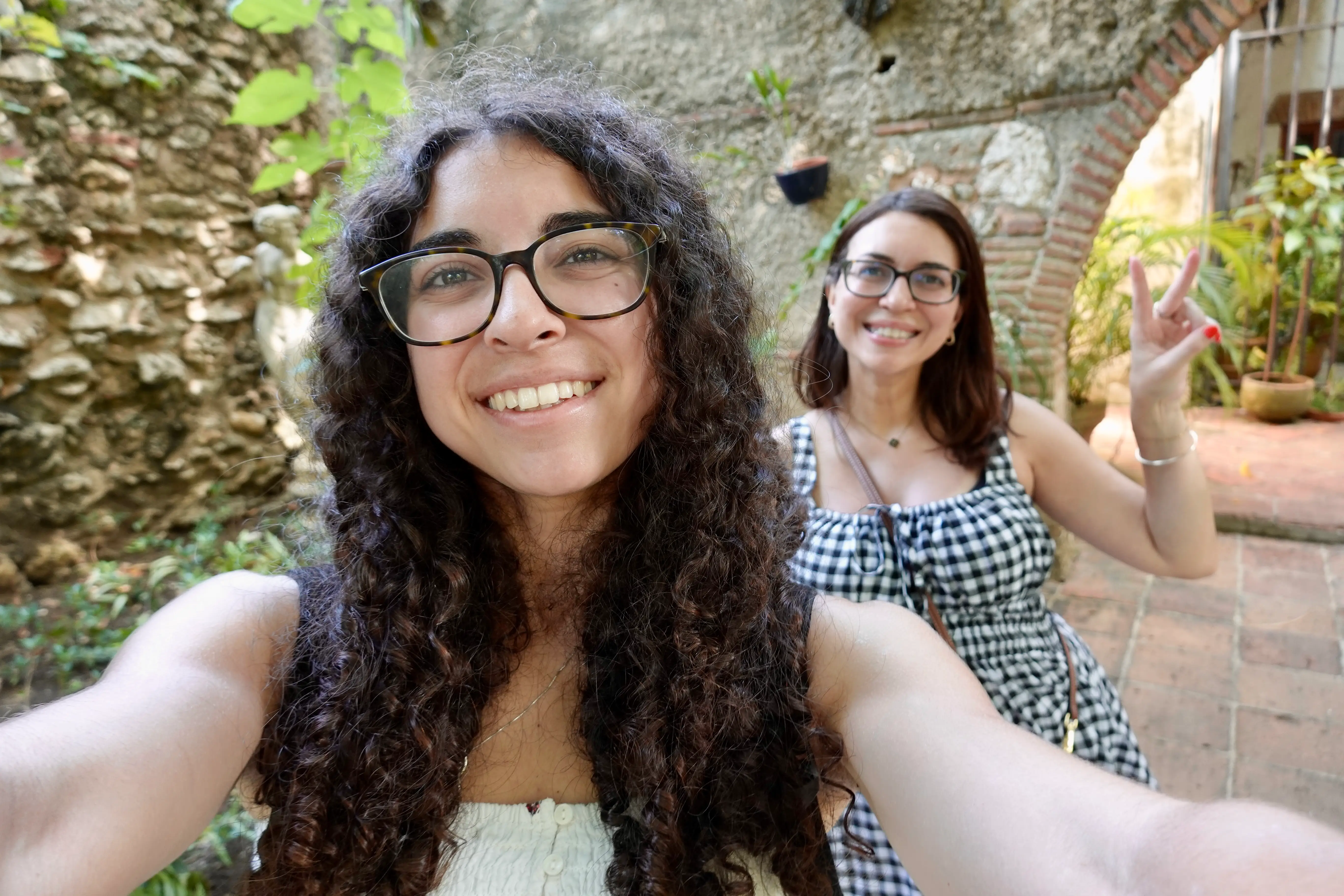 Mom and daughter selfie