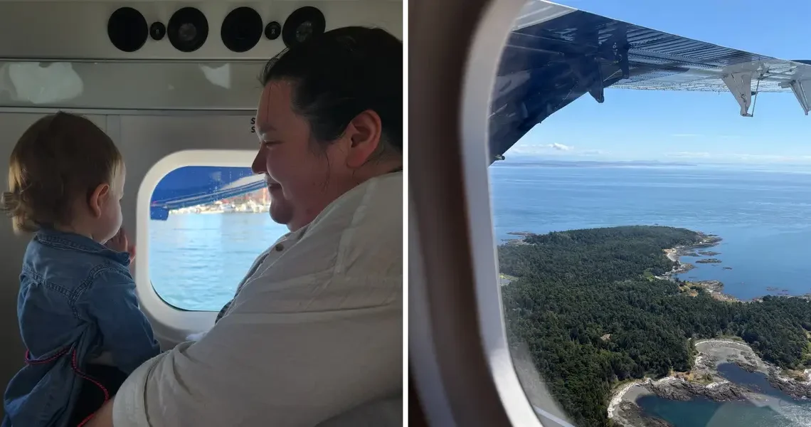 Taking a seaplane was about twice as expensive as the ferry. It made traveling with a toddler easier.