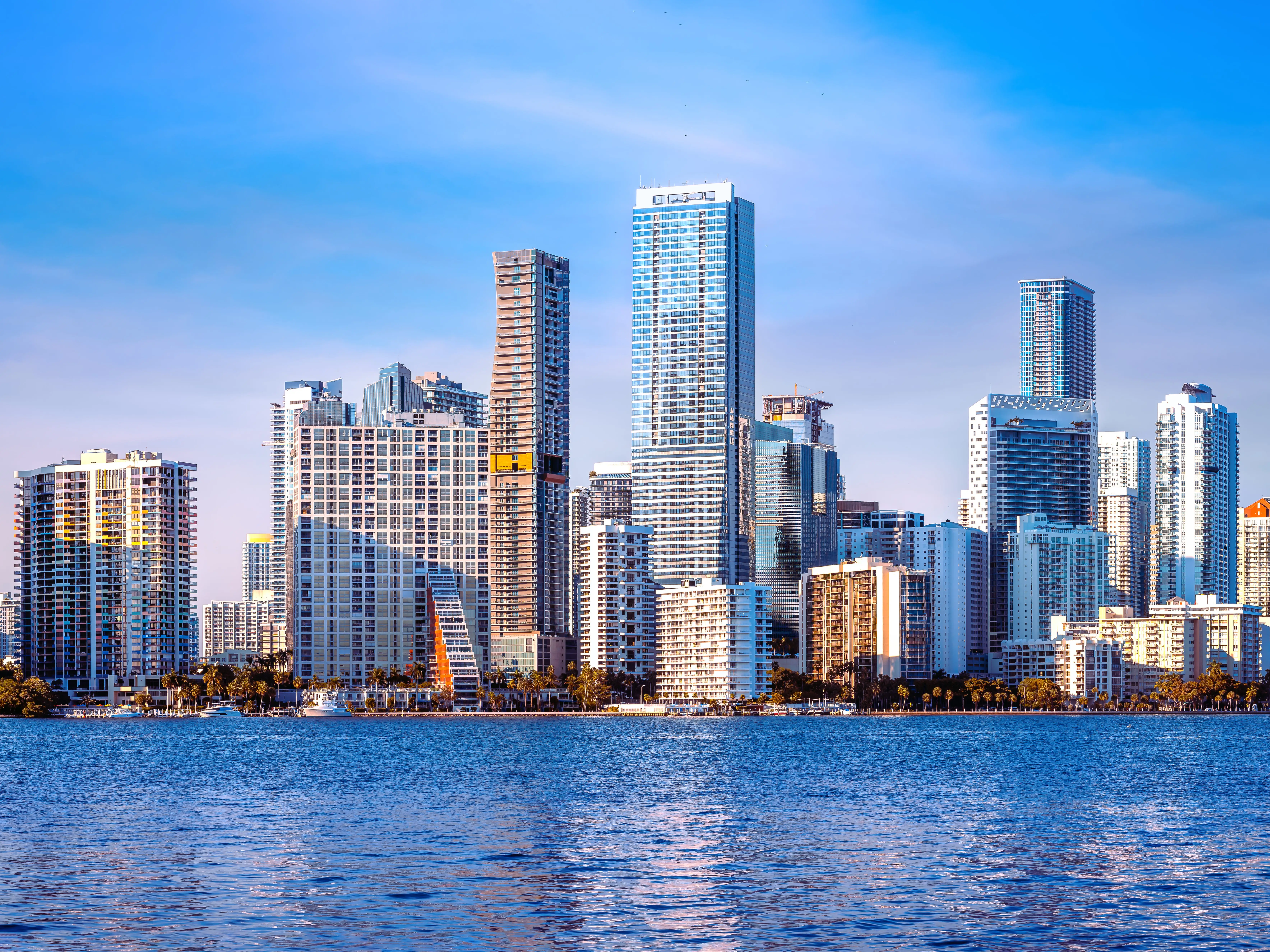 the skyline of miami, florida