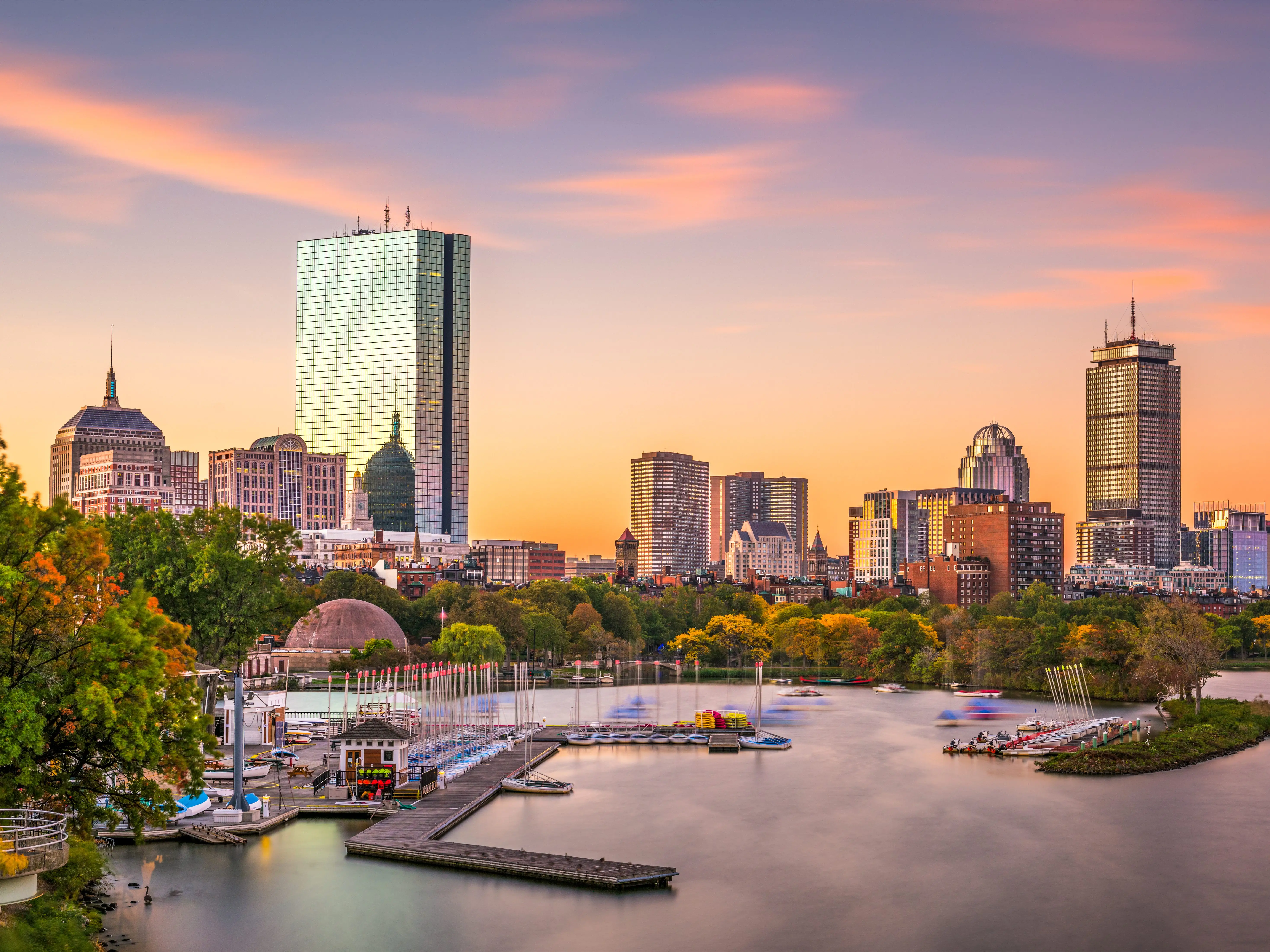 Boston, Massachusetts, USA skyline.