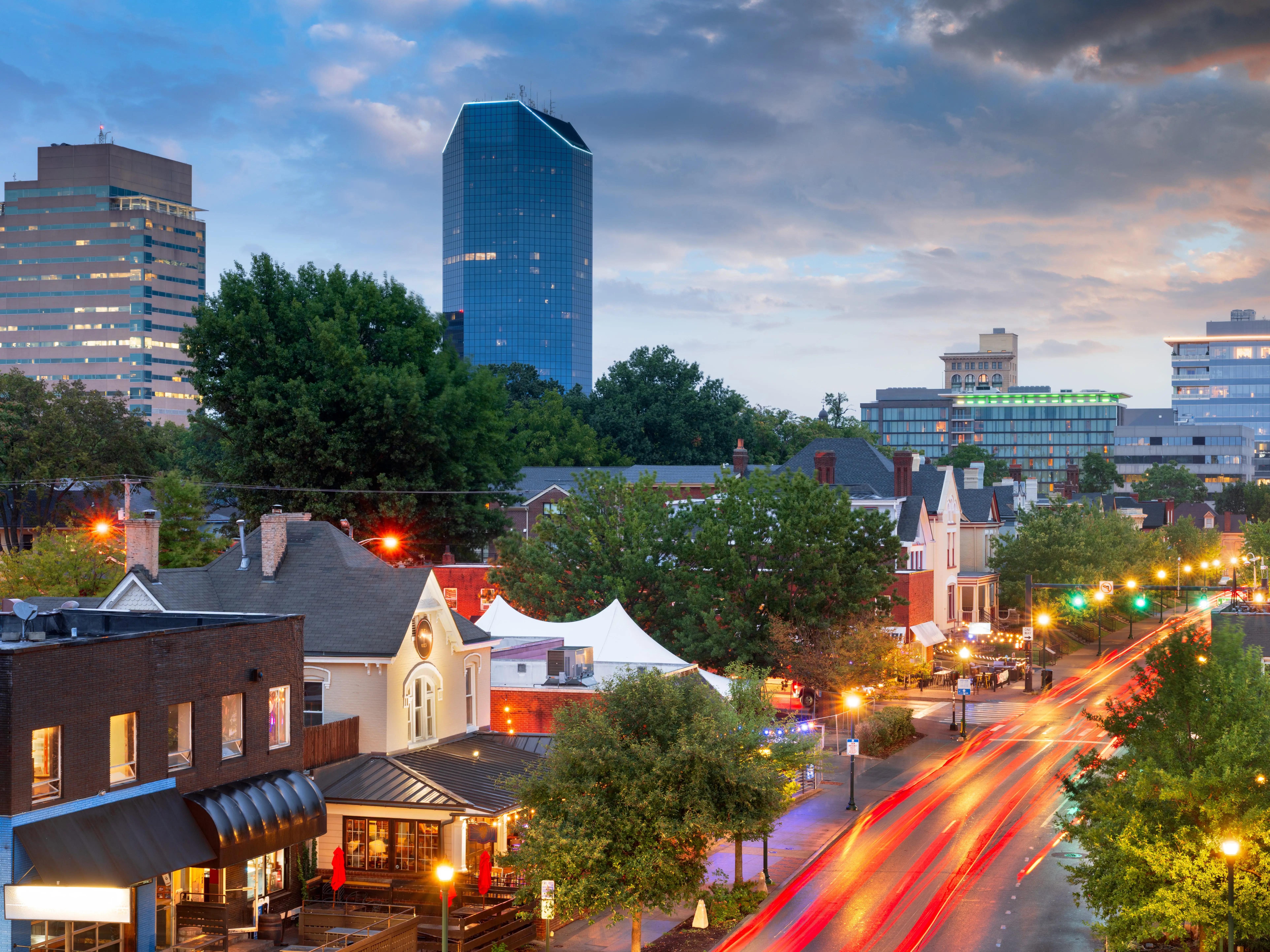 Lexington, Kentucky, USA Historic Downtown Skyline stock photo