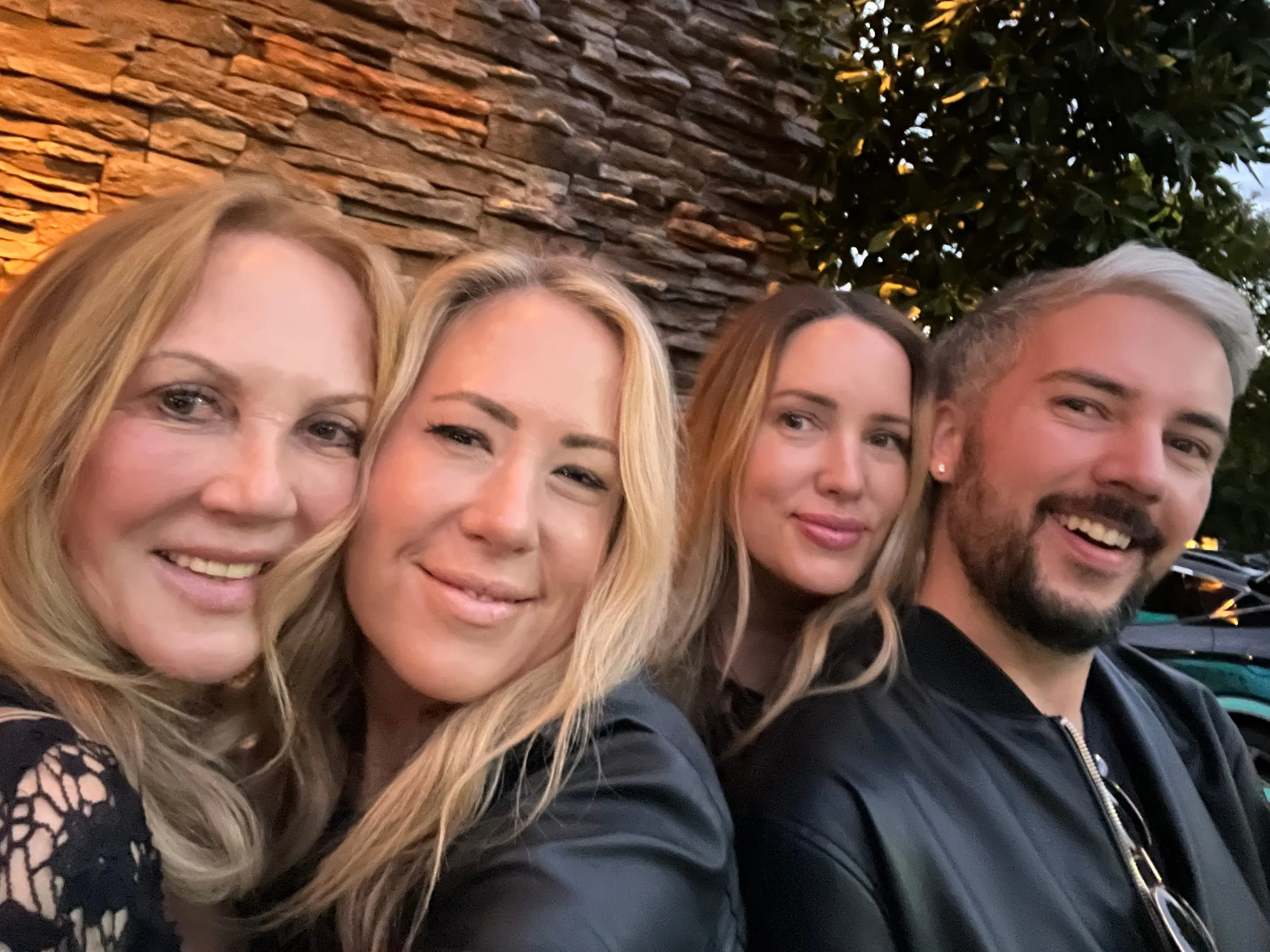 Michelle York with mother and siblings