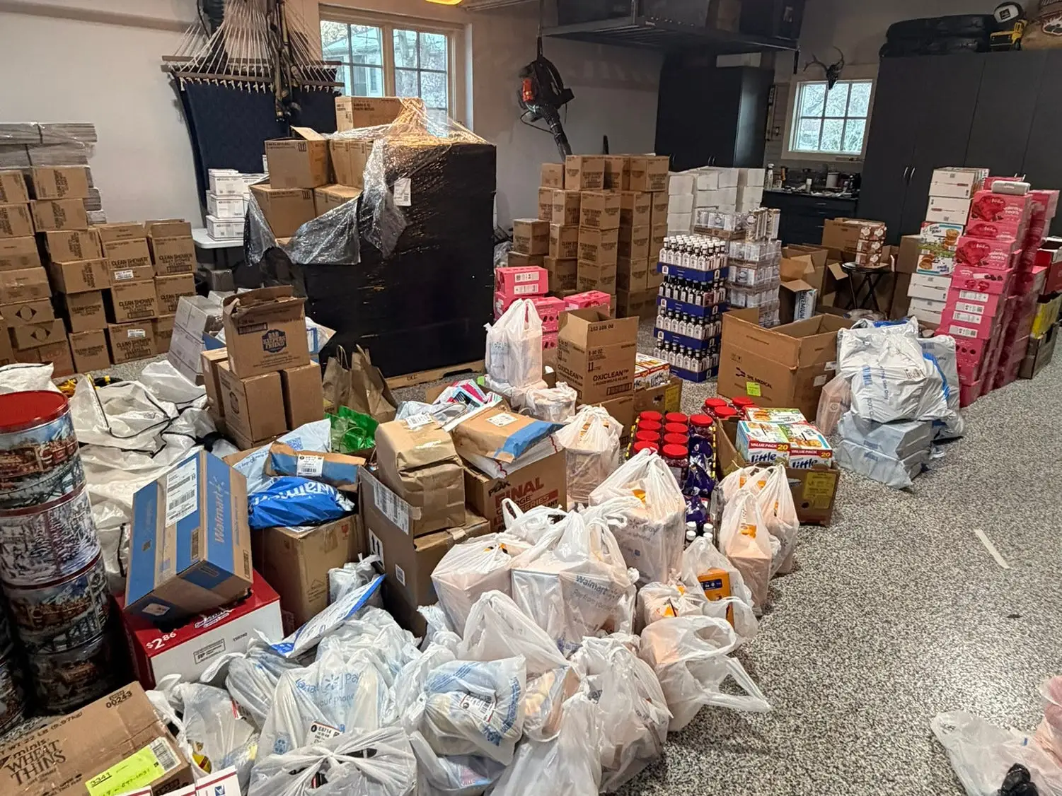 Garage full of product