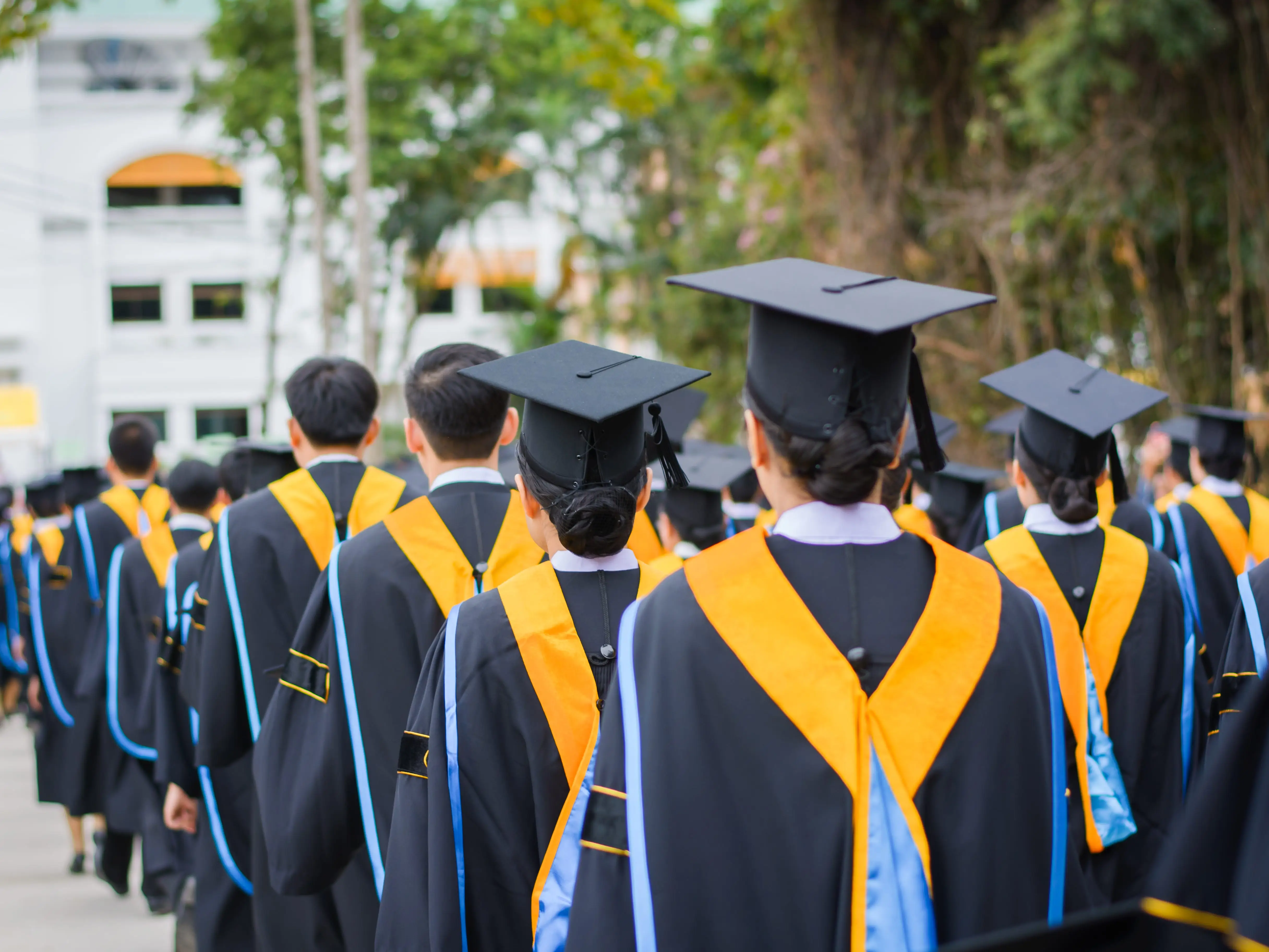College graduates stock image.