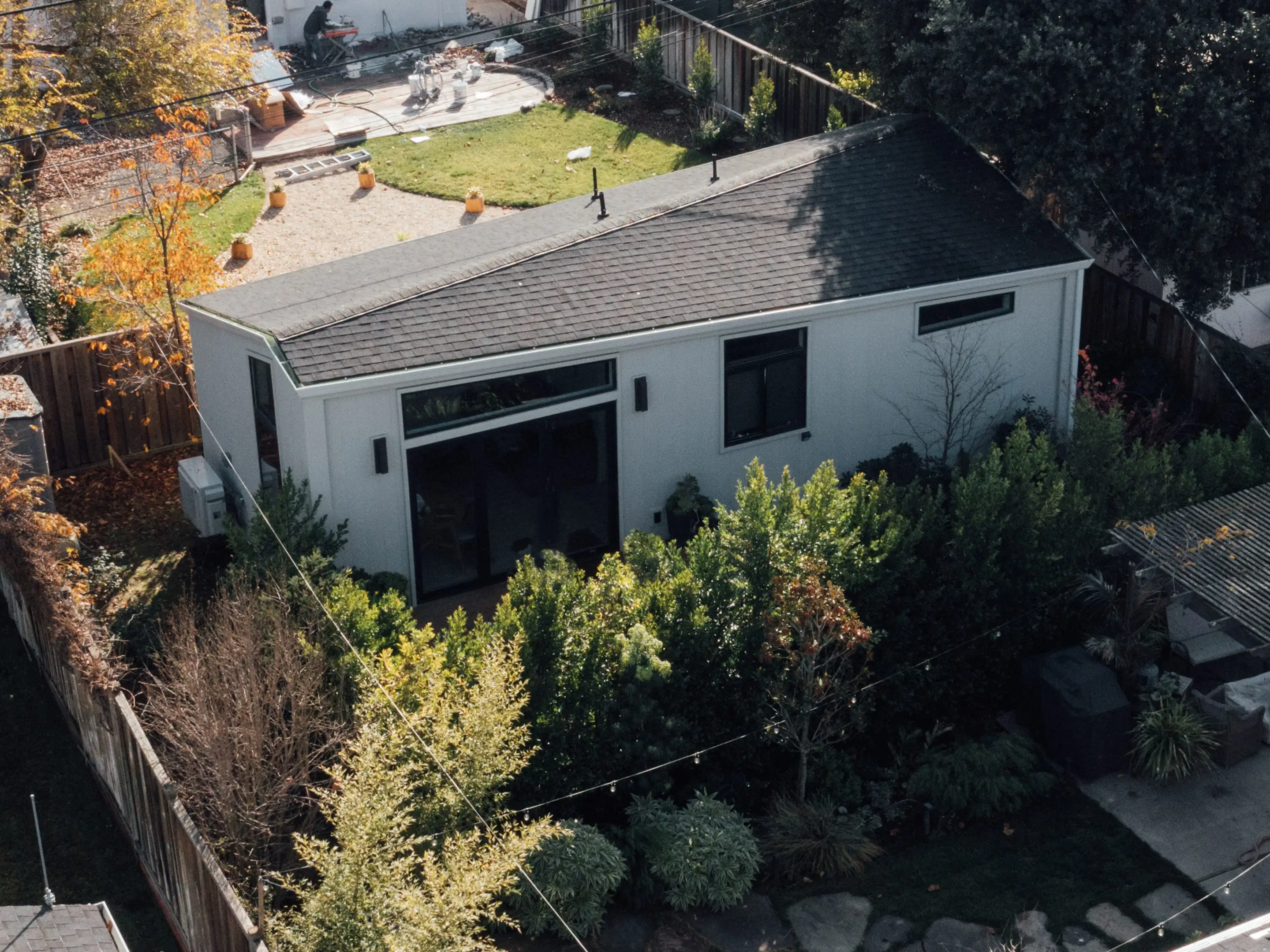 an aerial view of Joyce Higashi's home in San Jose