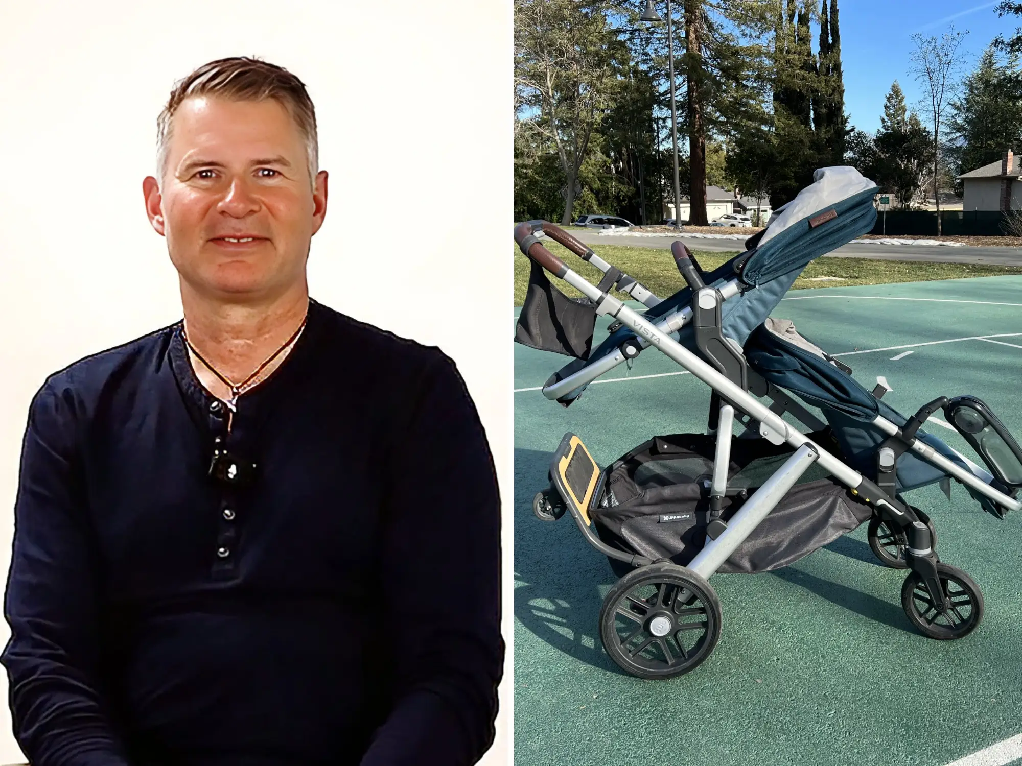 Bob Monahan with Uppababy stroller.