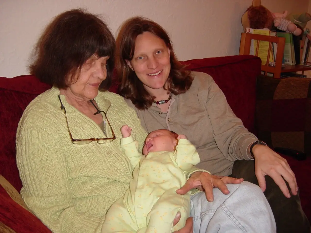 Three generations in a photo