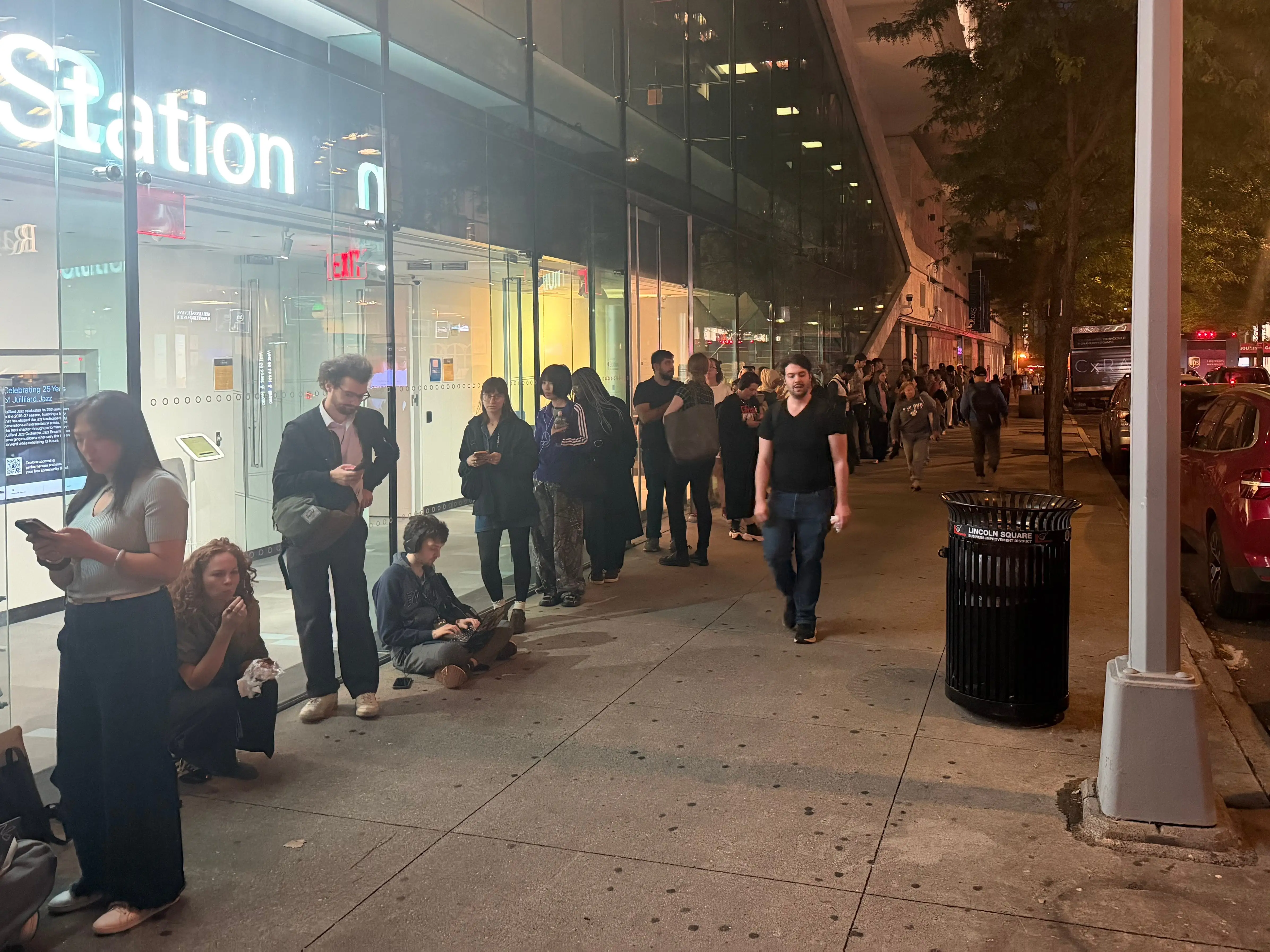 The line for