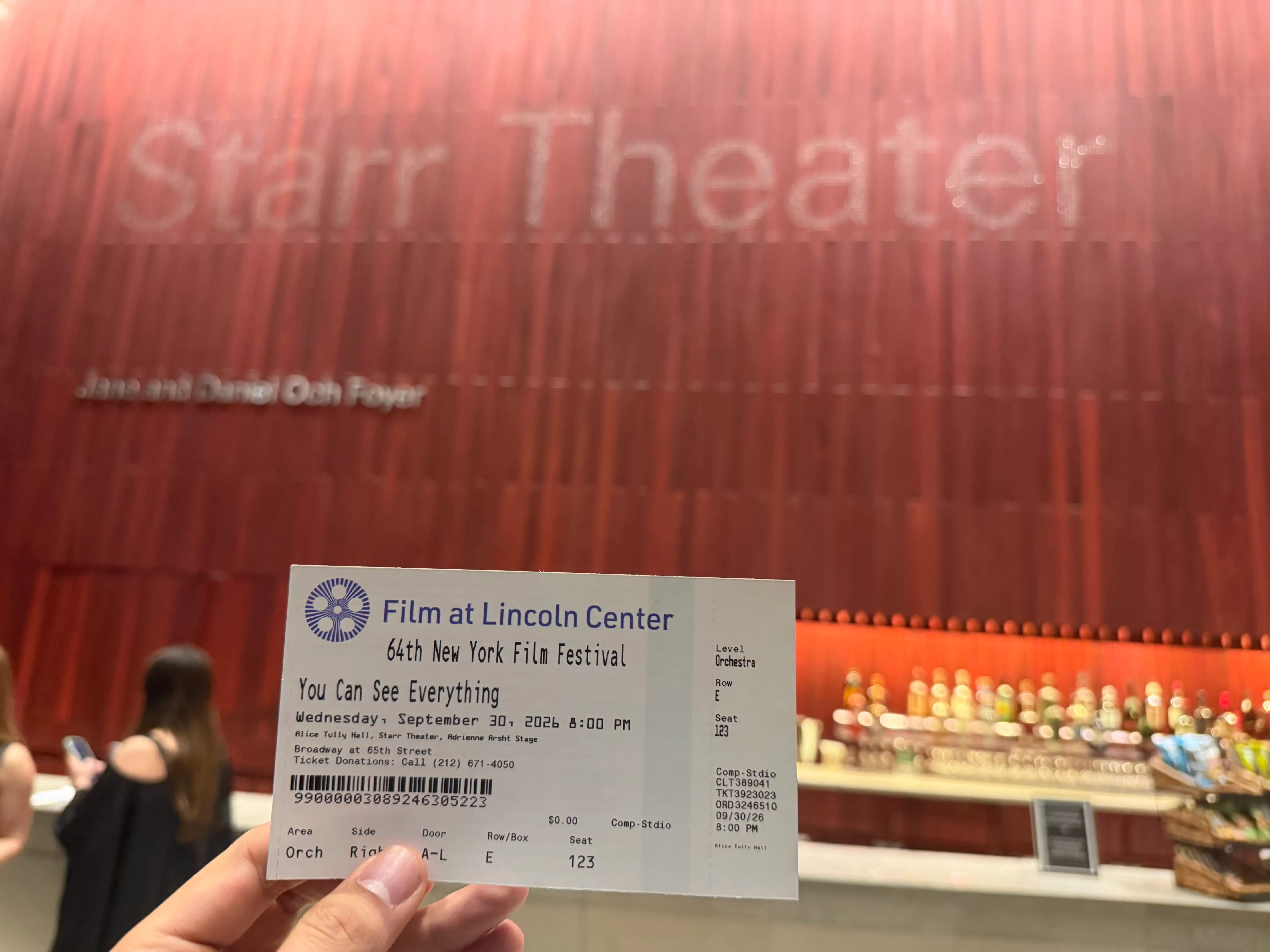 A ticket for
